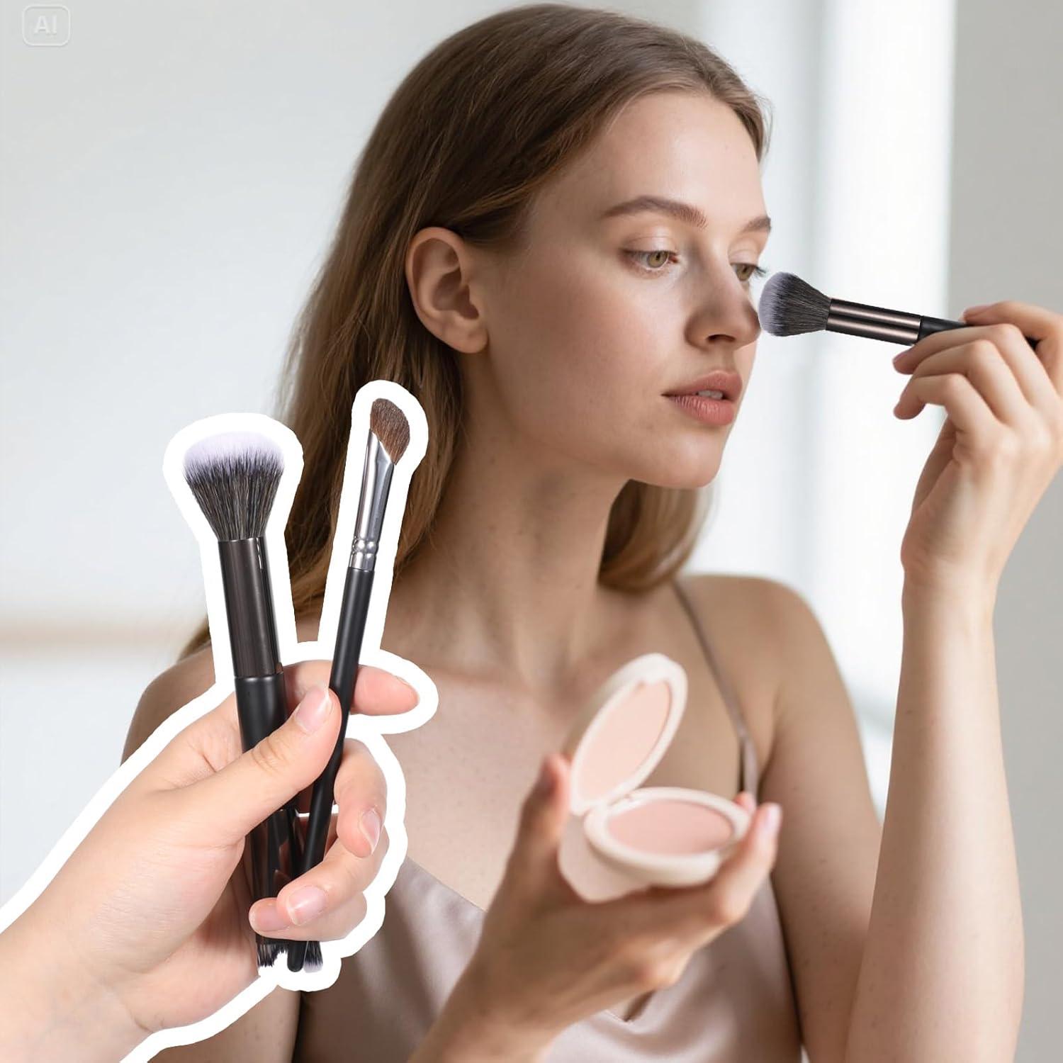 Juego de 2 Pinceles para Contorno de Nariz QfwdfcTrenz