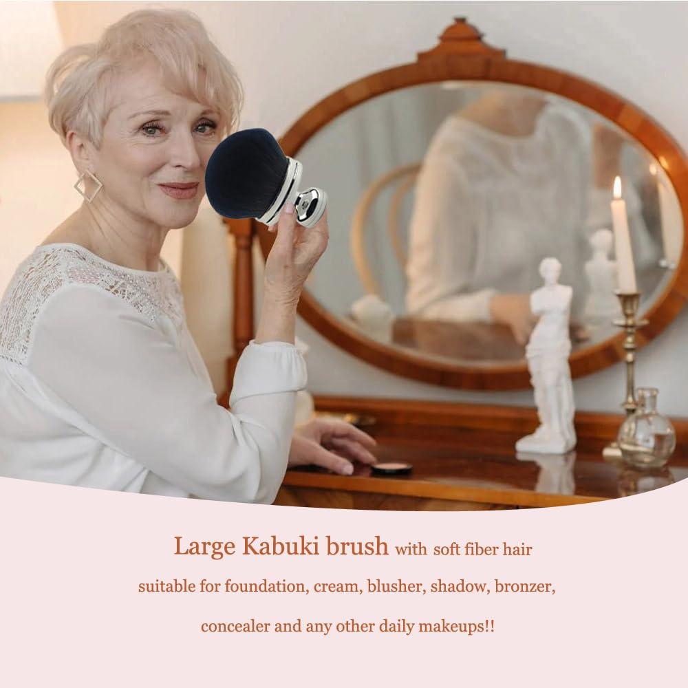 Brocha de Maquillaje Corporal ZMUS Kabuki Grande para Autobronceador