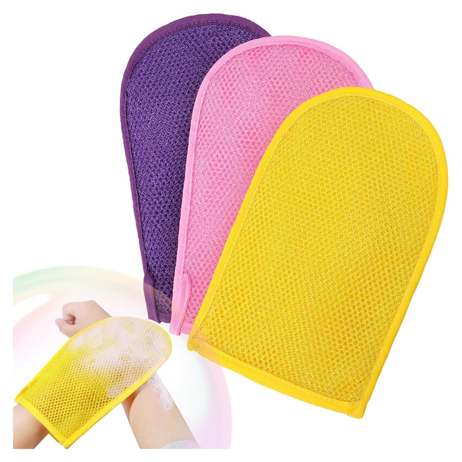 Guantes Exfoliantes RIUOTA 3 Piezas para Piel Suave y Bronceado