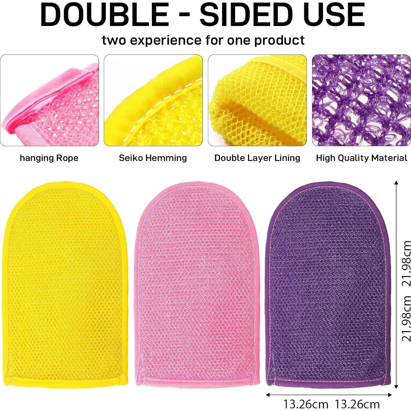 Guantes Exfoliantes RIUOTA 3 Piezas para Piel Suave y Bronceado