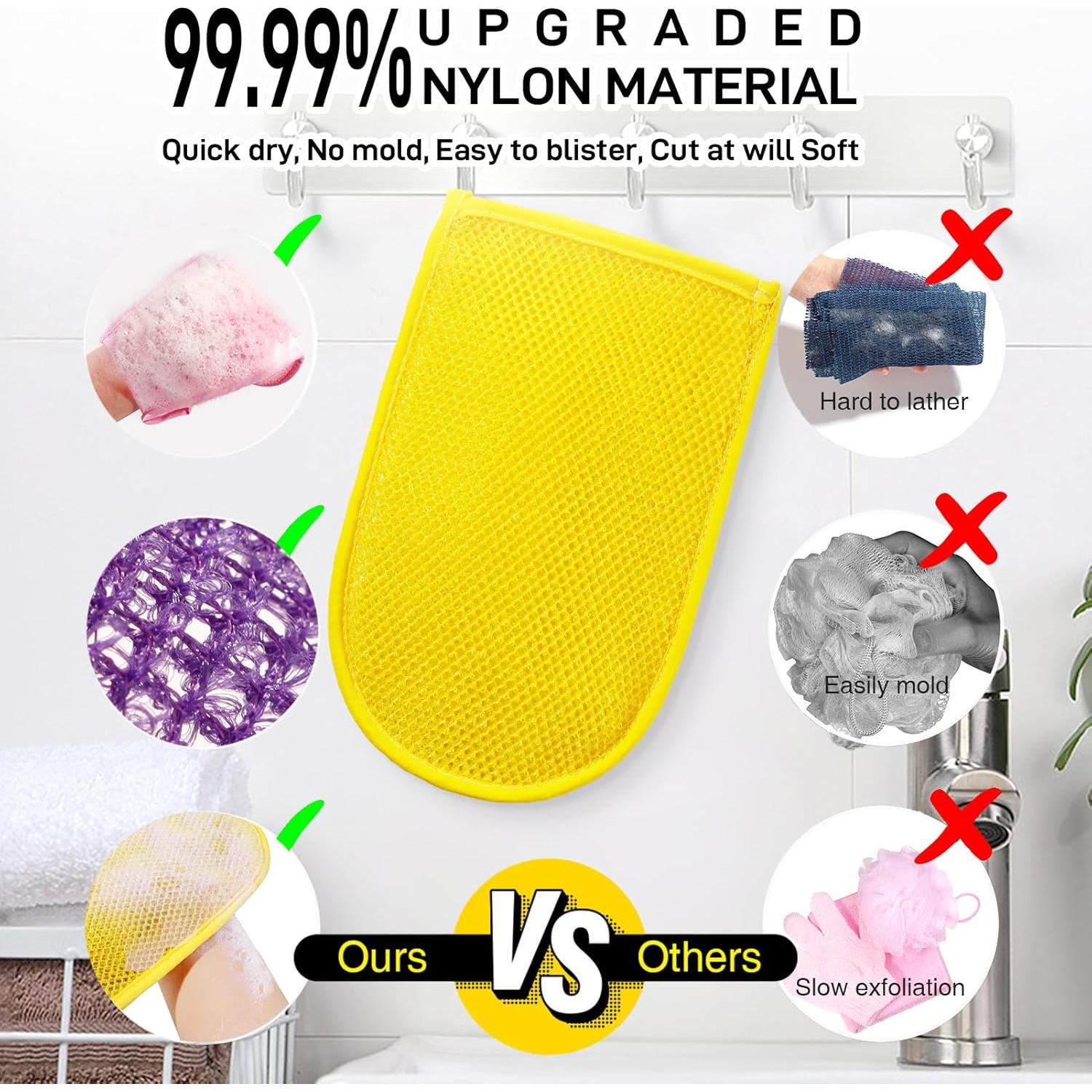 Guantes Exfoliantes RIUOTA 3 Piezas para Piel Suave y Bronceado