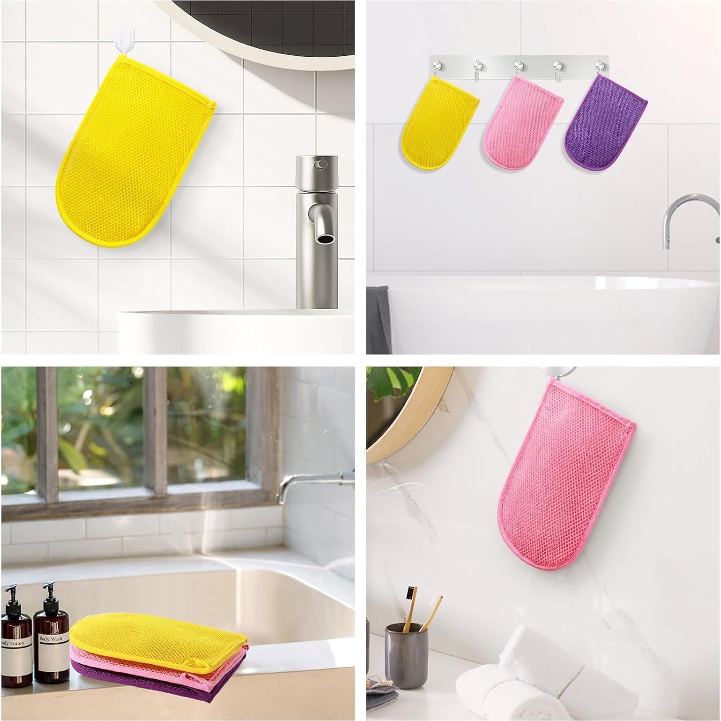 Guantes Exfoliantes RIUOTA 3 Piezas para Piel Suave y Bronceado