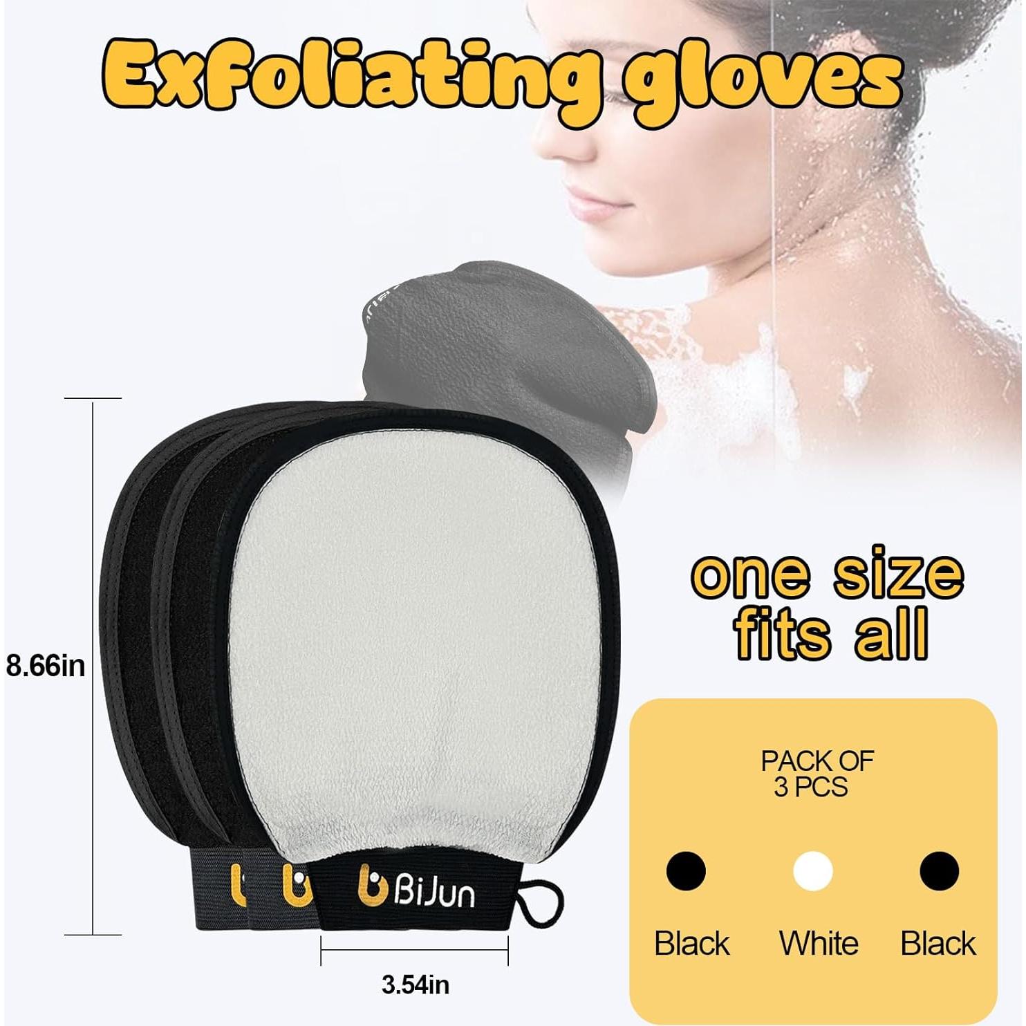 Guante Exfoliante BiJun Kessa para Ducha - 4 Colores