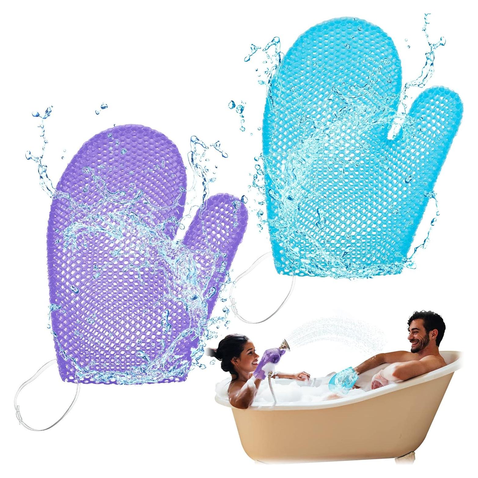 Guantes Exfoliantes Karenhi 2 Pcs - Mitones de Baño Spa