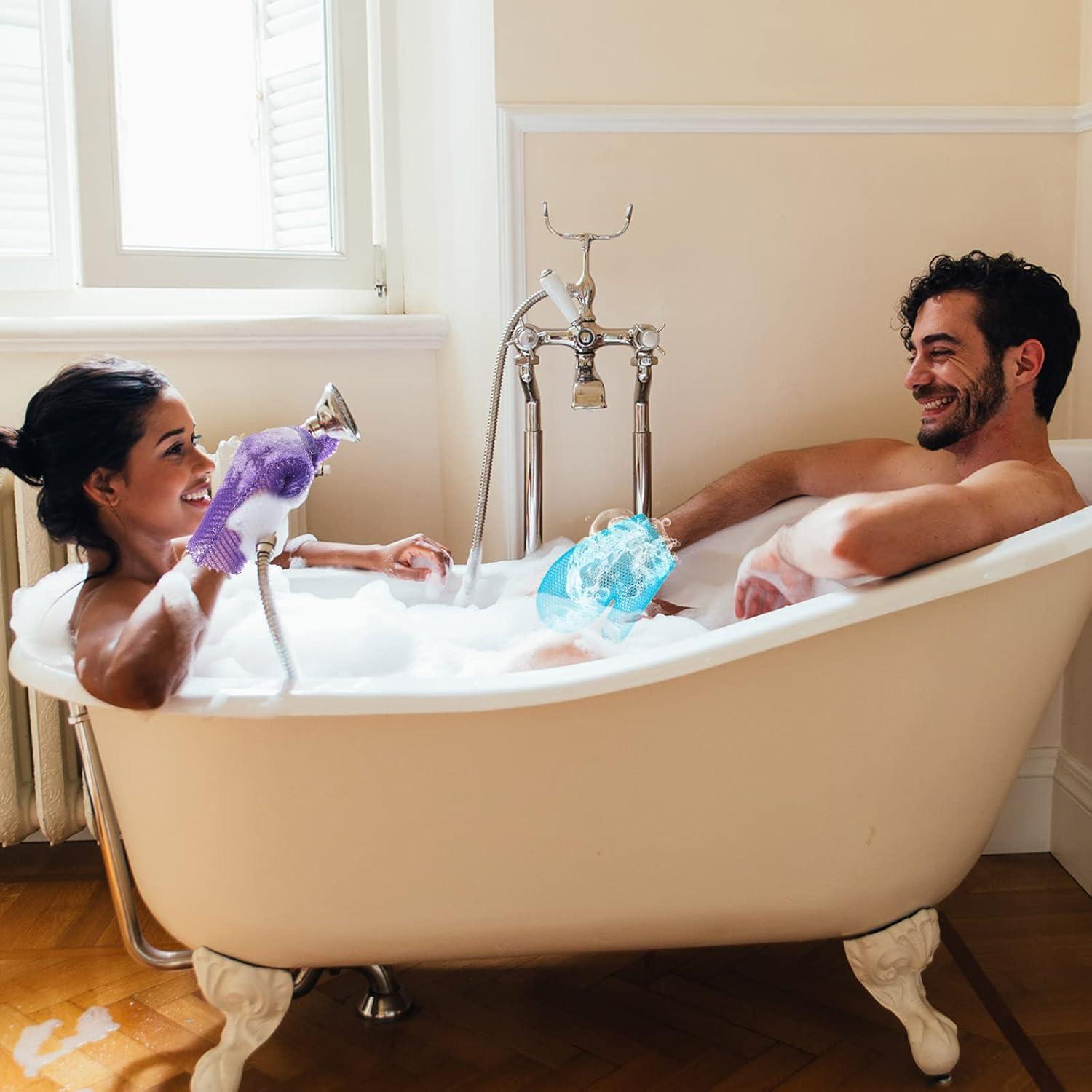 Guantes Exfoliantes Karenhi 2 Pcs - Mitones de Baño Spa