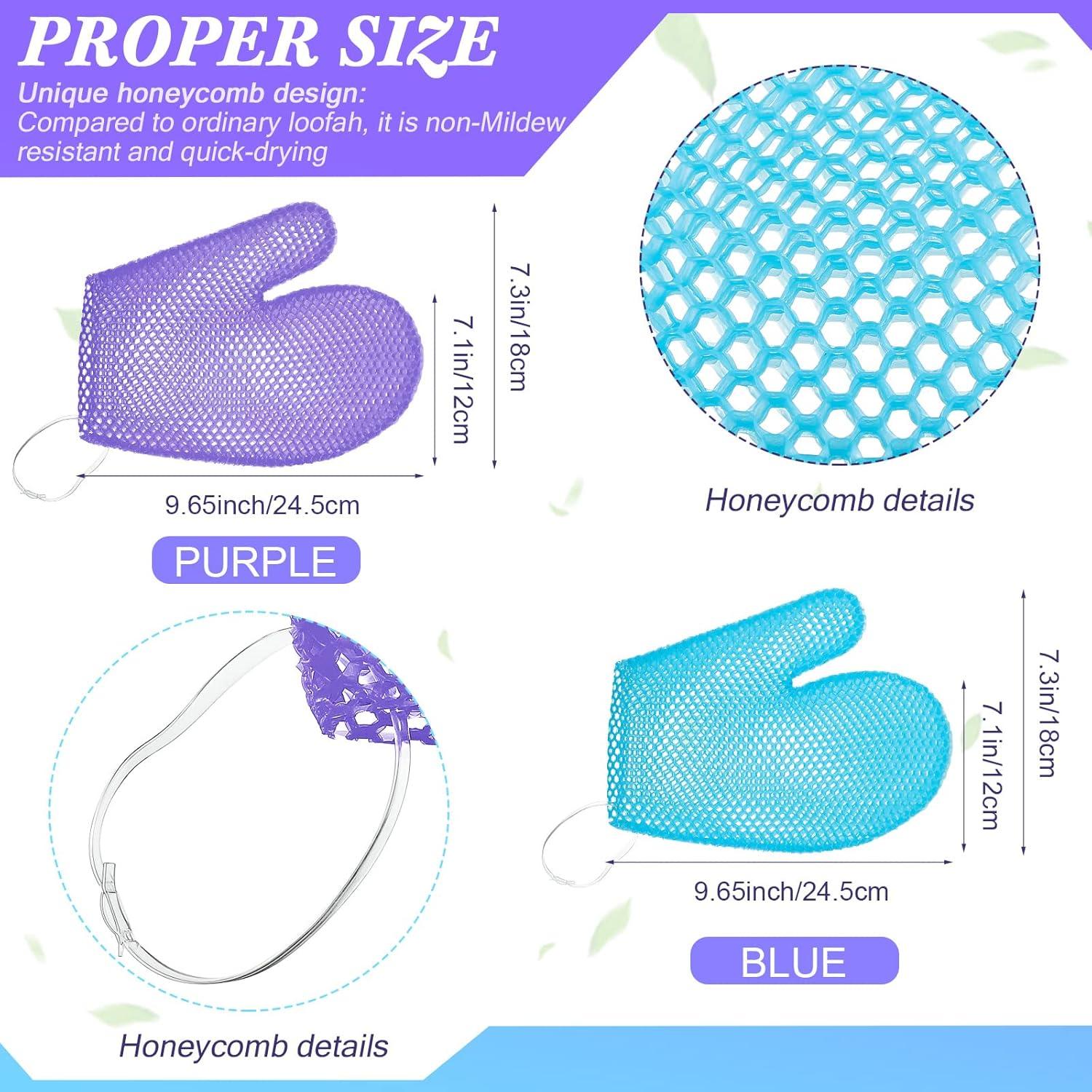 Guantes Exfoliantes Karenhi 2 Pcs - Mitones de Baño Spa