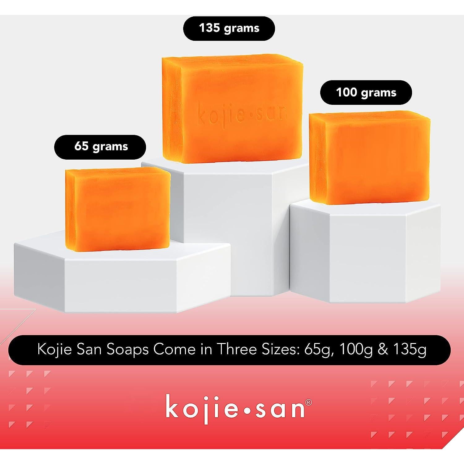 Jabón Aclarador de Piel Kojie San 135g x6 - Facial y Corporal