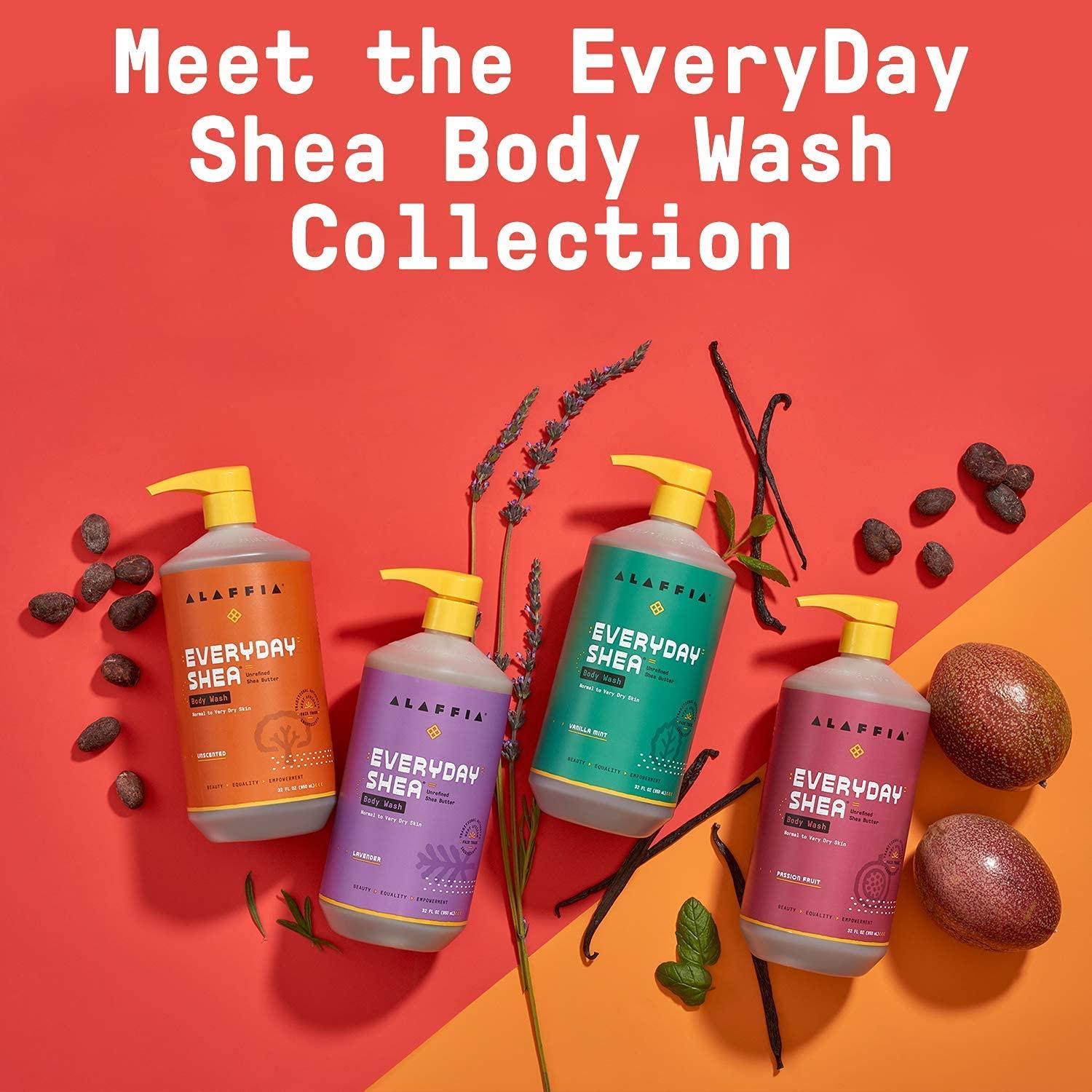 Gel de Ducha Alaffia Manteca de Karité 946 ml Sin Fragancia - 2 Unidades