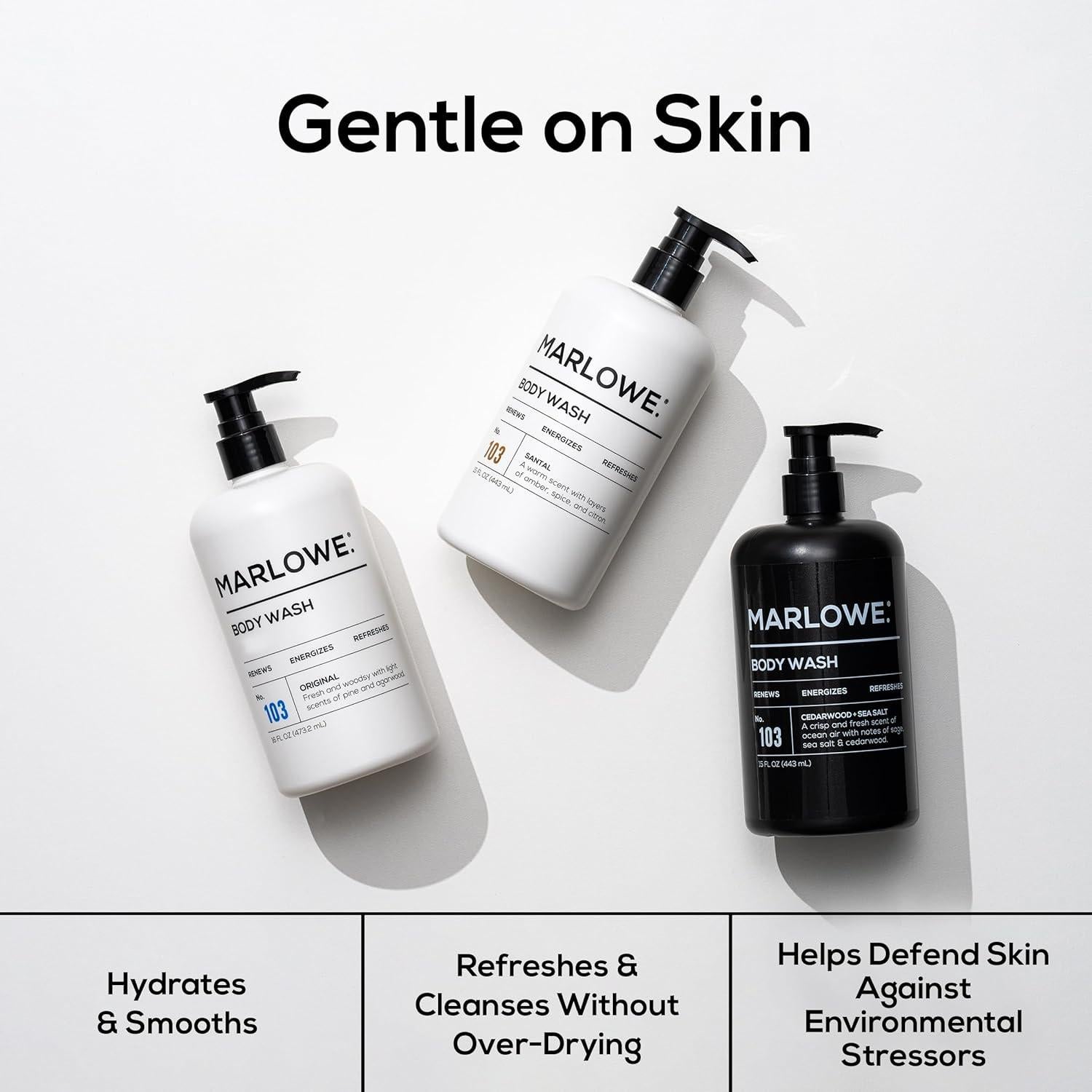 Gel de Ducha MARLOWE. Sándalo 425 ml con Dispensador