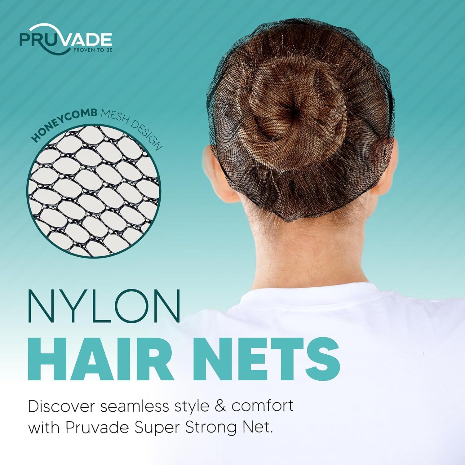 Redes de Nylon para Cabello Pruvade - Paquete de 100 - 60.96 cm