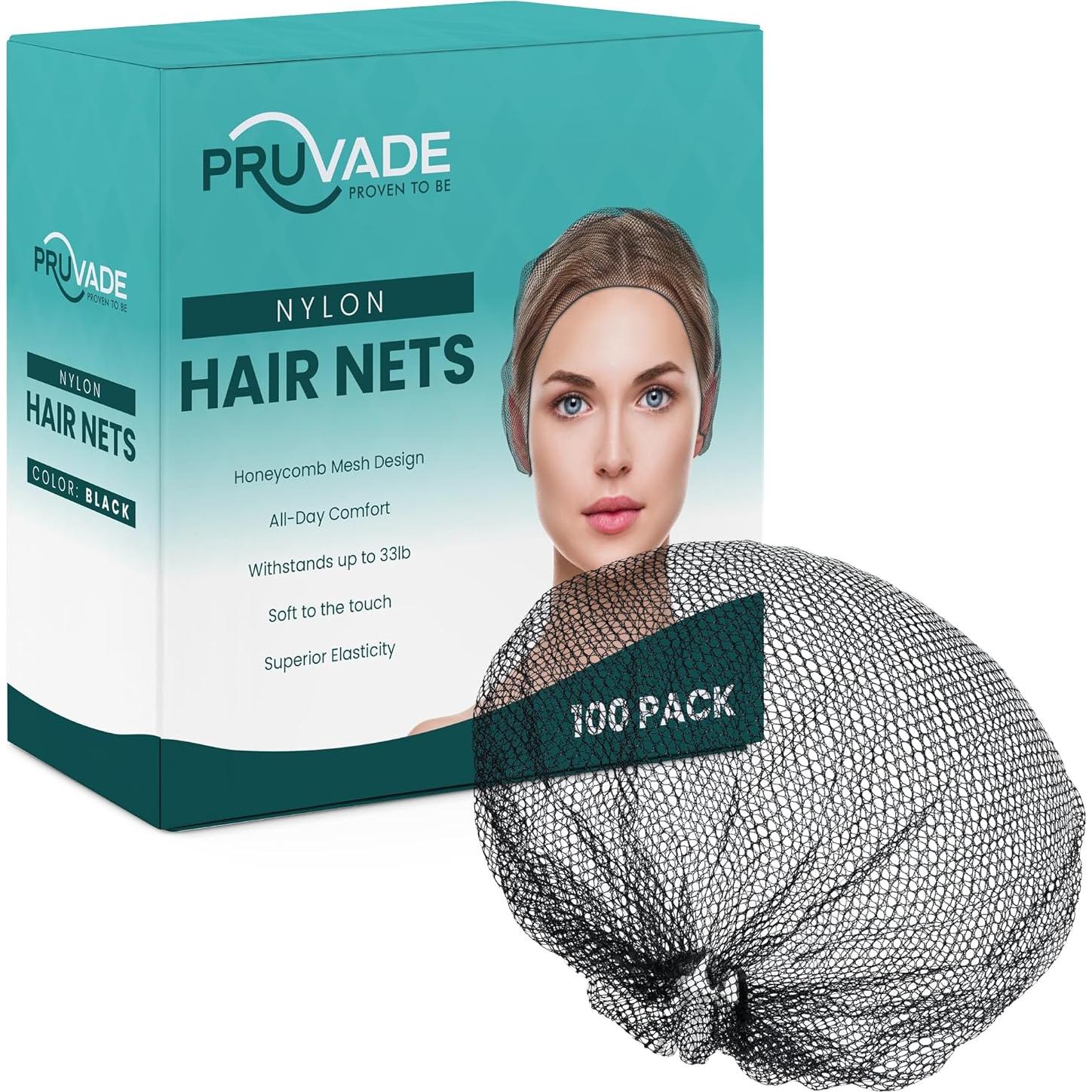 Redes de Nylon para Cabello Pruvade - Paquete de 100 - 60.96 cm