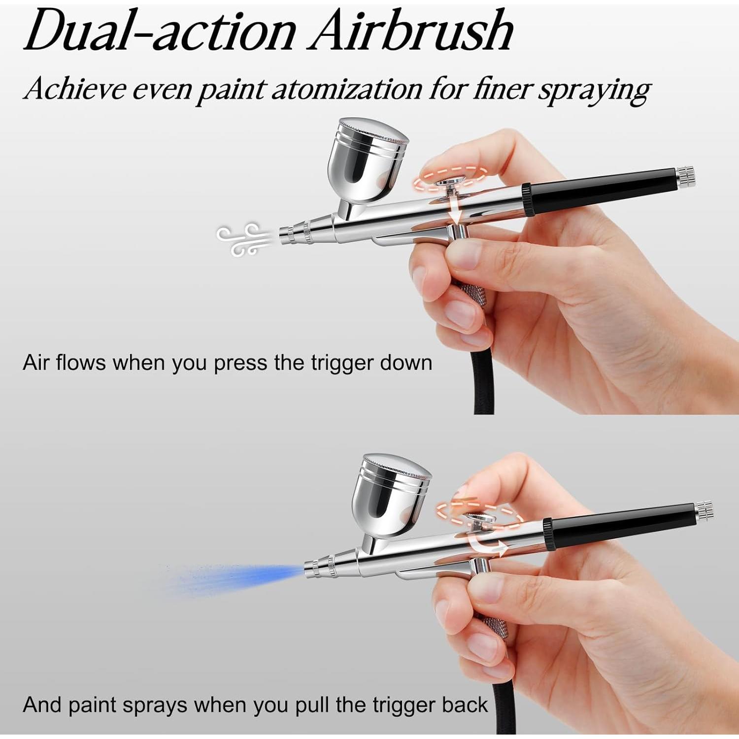 Kit Aerógrafo Profesional MADETEC para Uñas con Compresor 0.6kg