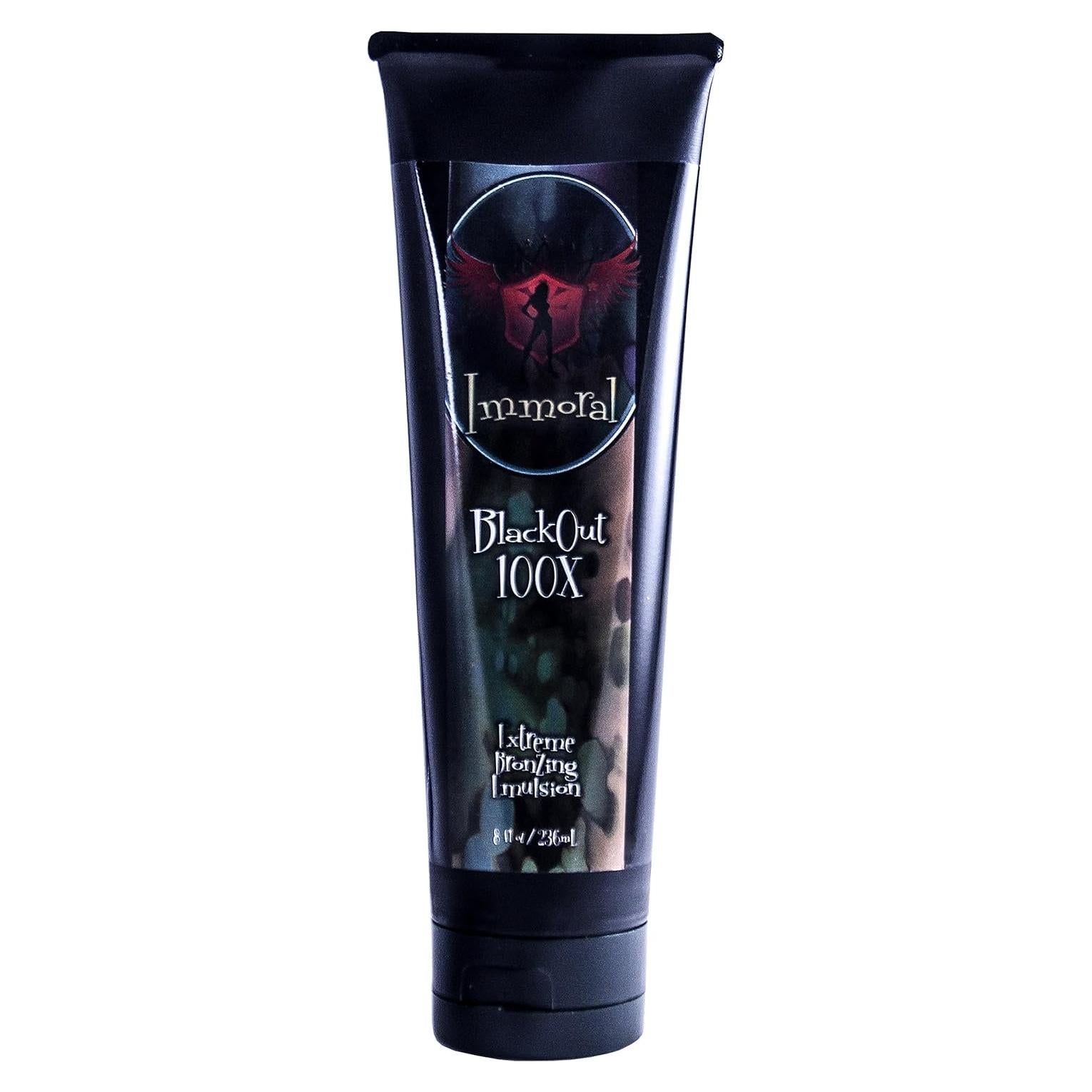 Emulsión Bronceadora Oscura Immoral 100X 240ml Acelerador Seguro