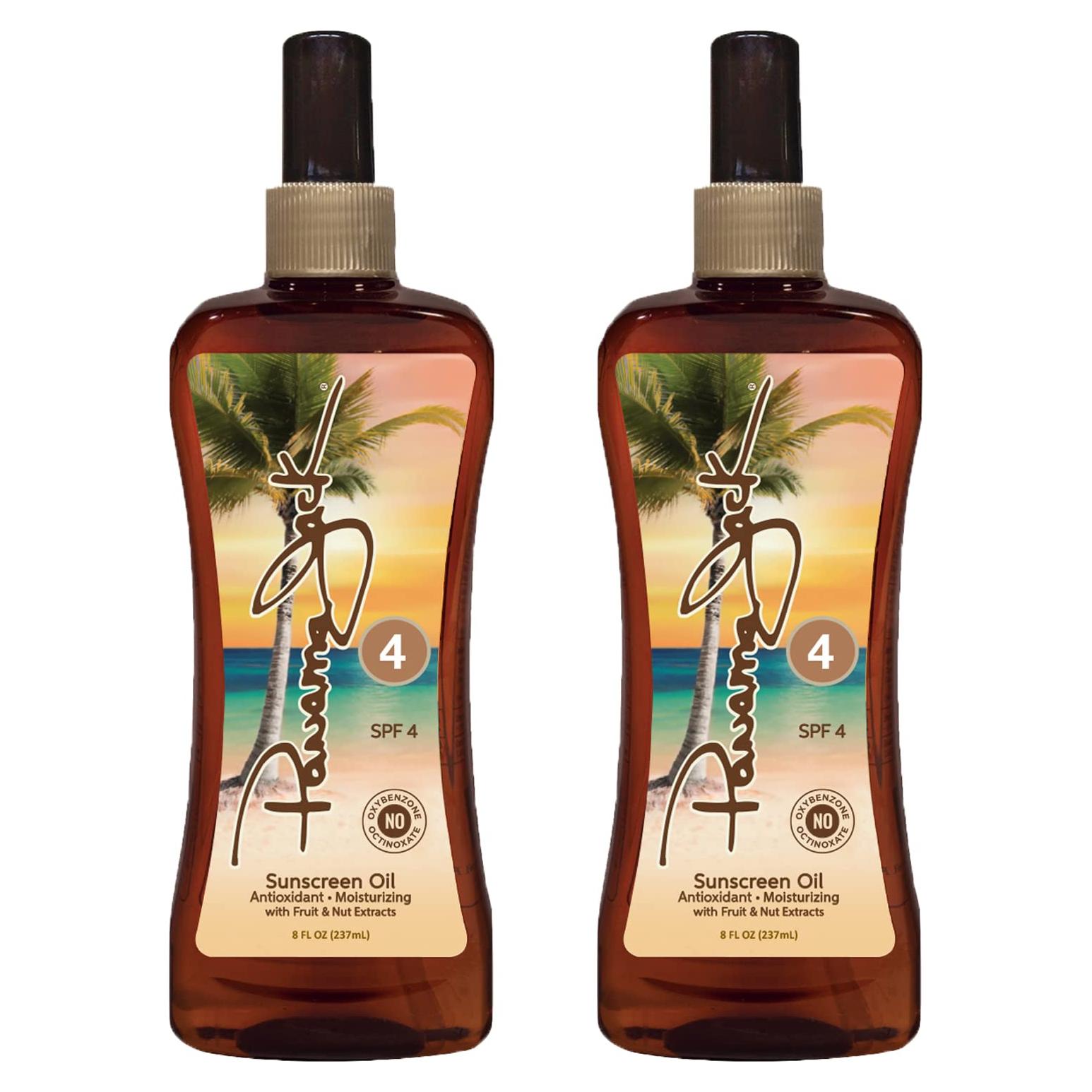Aceite bronceador Panama Jack SPF 4 - 236.6 ml (paquete de 2)