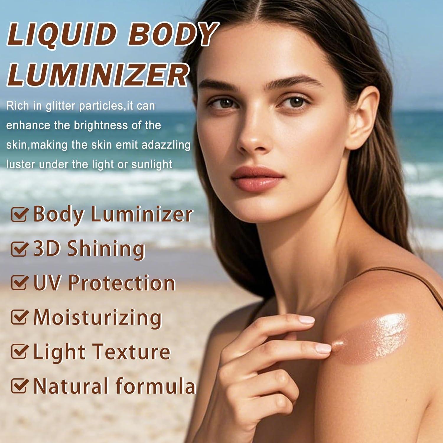 Aceite Corporal Brillante LZXLUKGIR SPF 45 Hidratante 100g