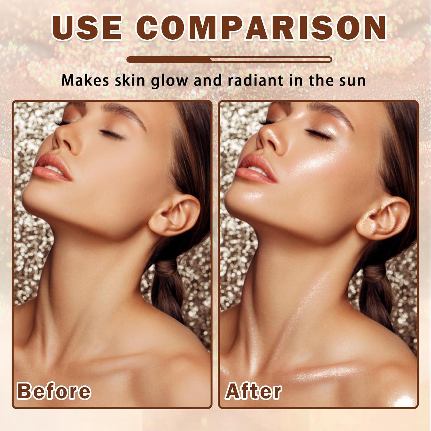 Aceite Corporal Brillante LZXLUKGIR SPF 45 Hidratante 100g