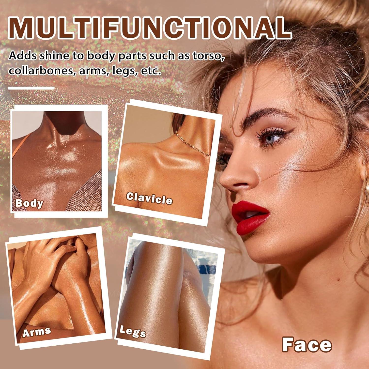 Aceite Corporal Brillante LZXLUKGIR SPF 45 Hidratante 100g