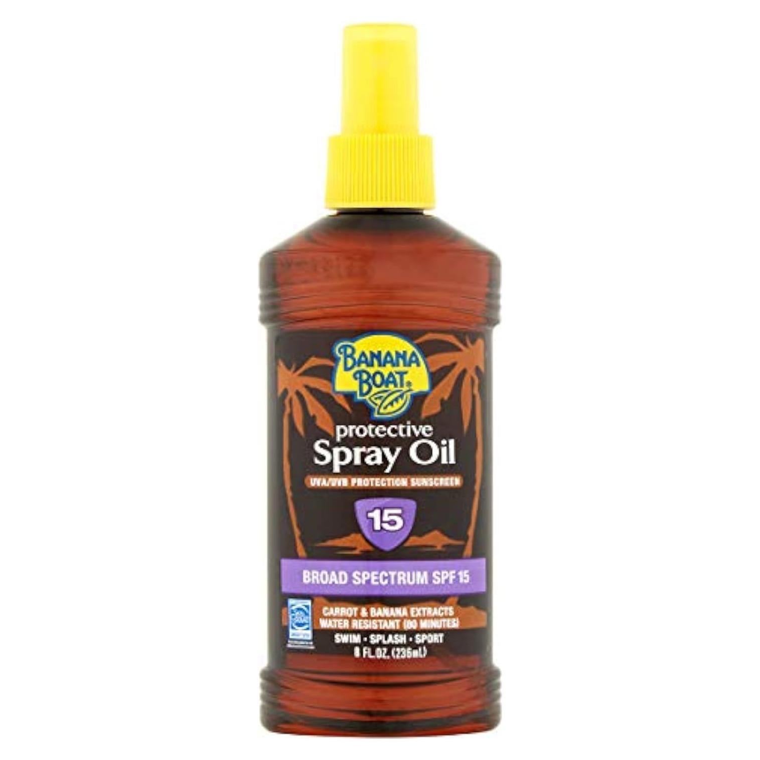 Aceite en Spray Protector Solar Banana Boat SPF 15 236 ml
