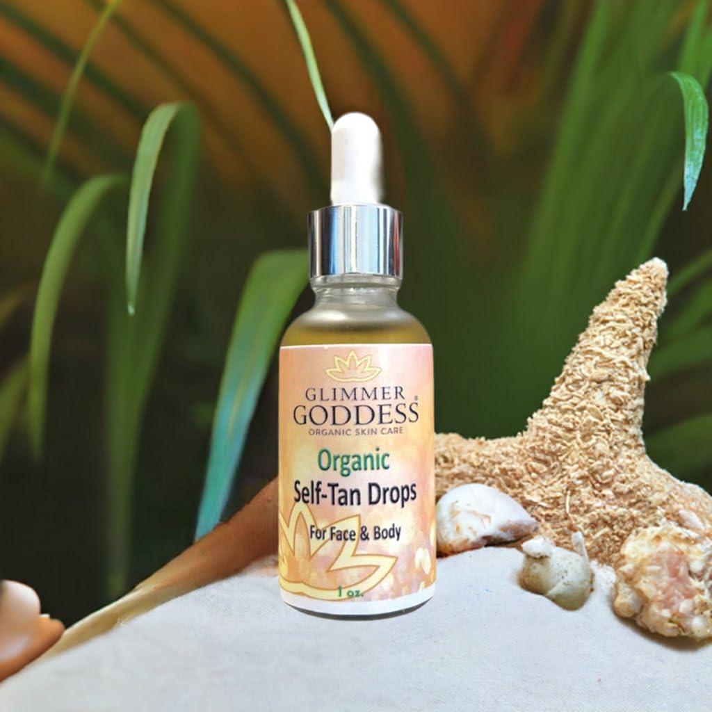 Gotas de Bronceado Orgánico Glimmer Goddess 30 ml - Brillo Natural