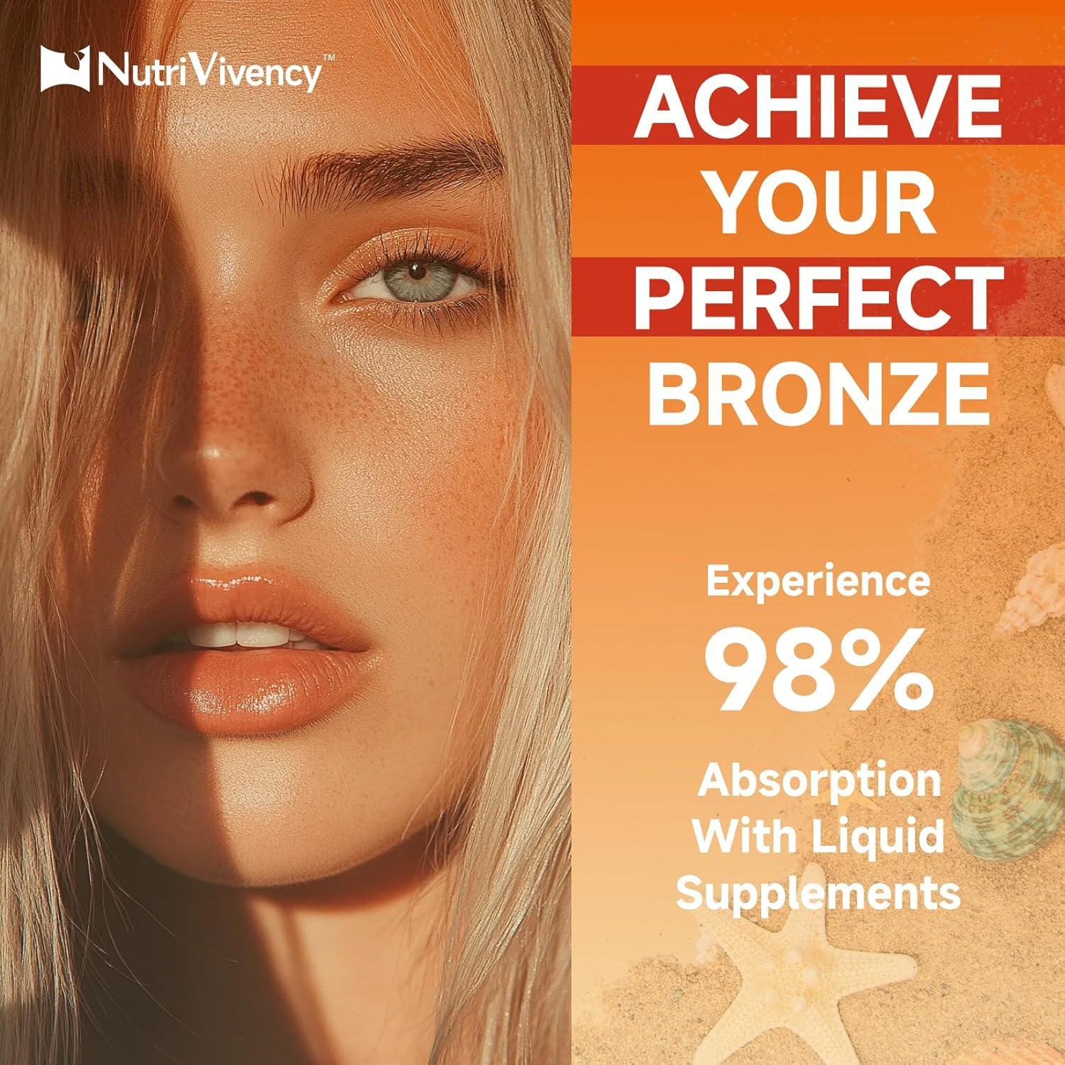 Gotas de bronceado sin sol NutriVivency 59 ml sabor sandía