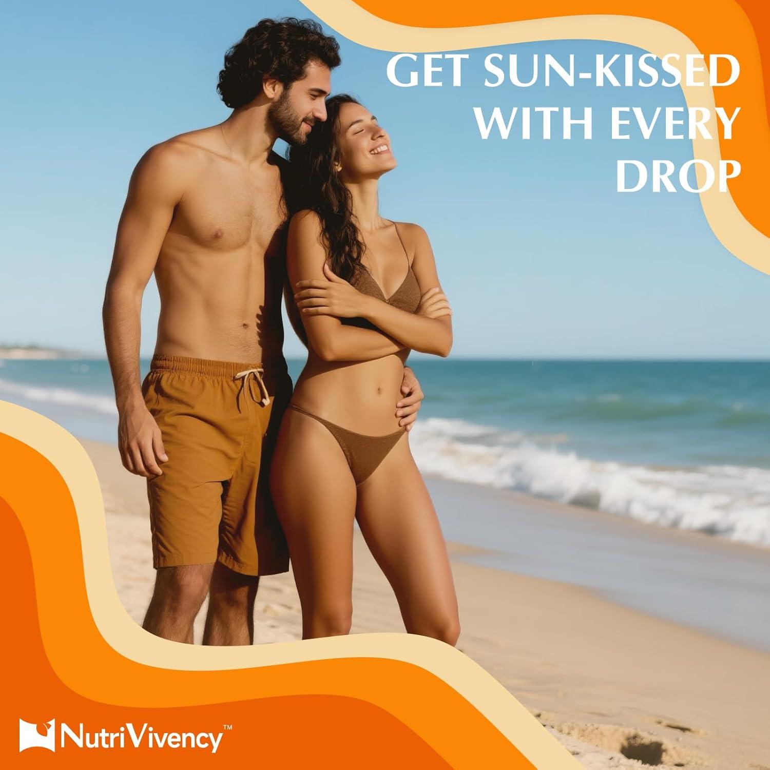 Gotas de bronceado sin sol NutriVivency 59 ml sabor sandía