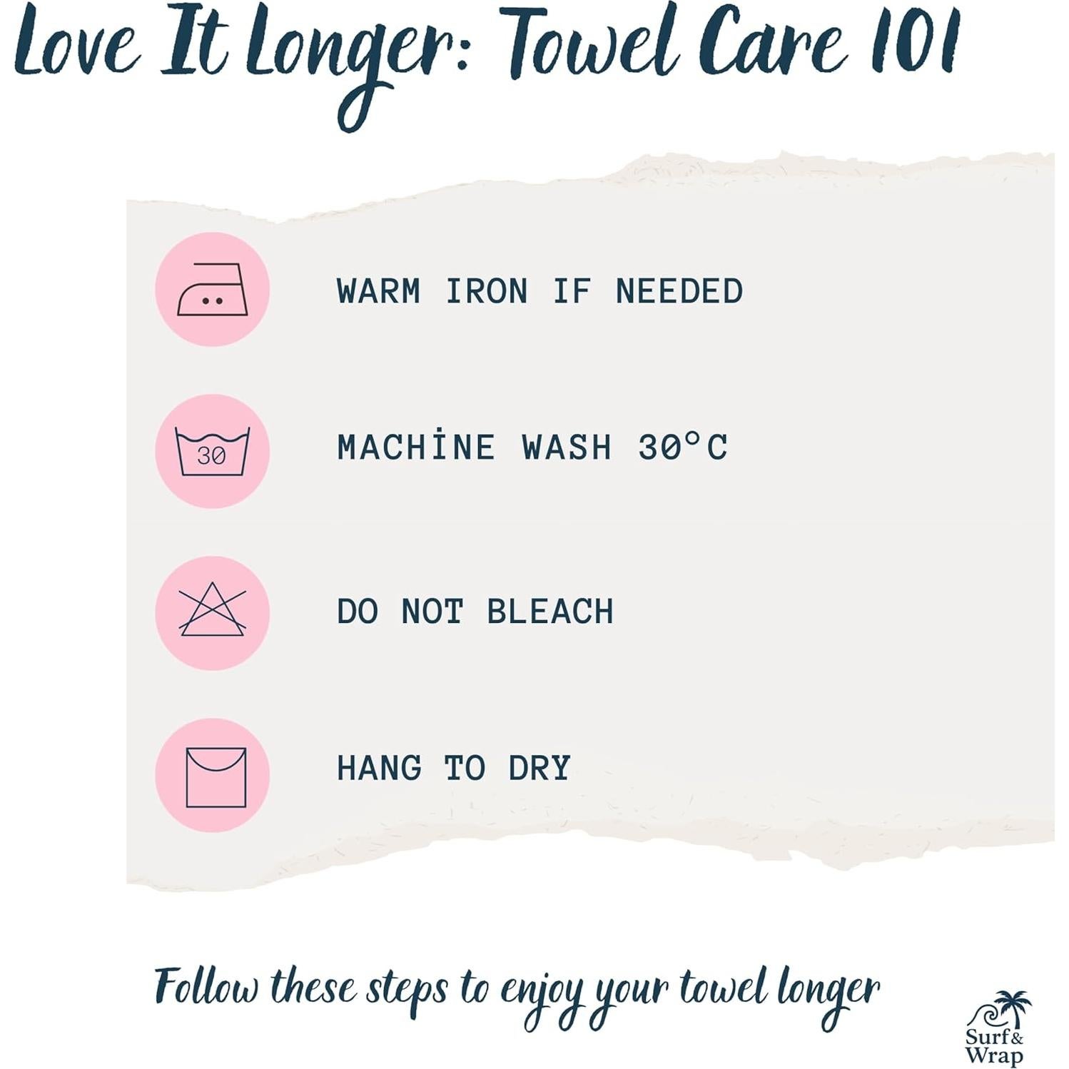 Toalla de Playa Surf & Wrap 100% Algodón Beige 99x178 cm