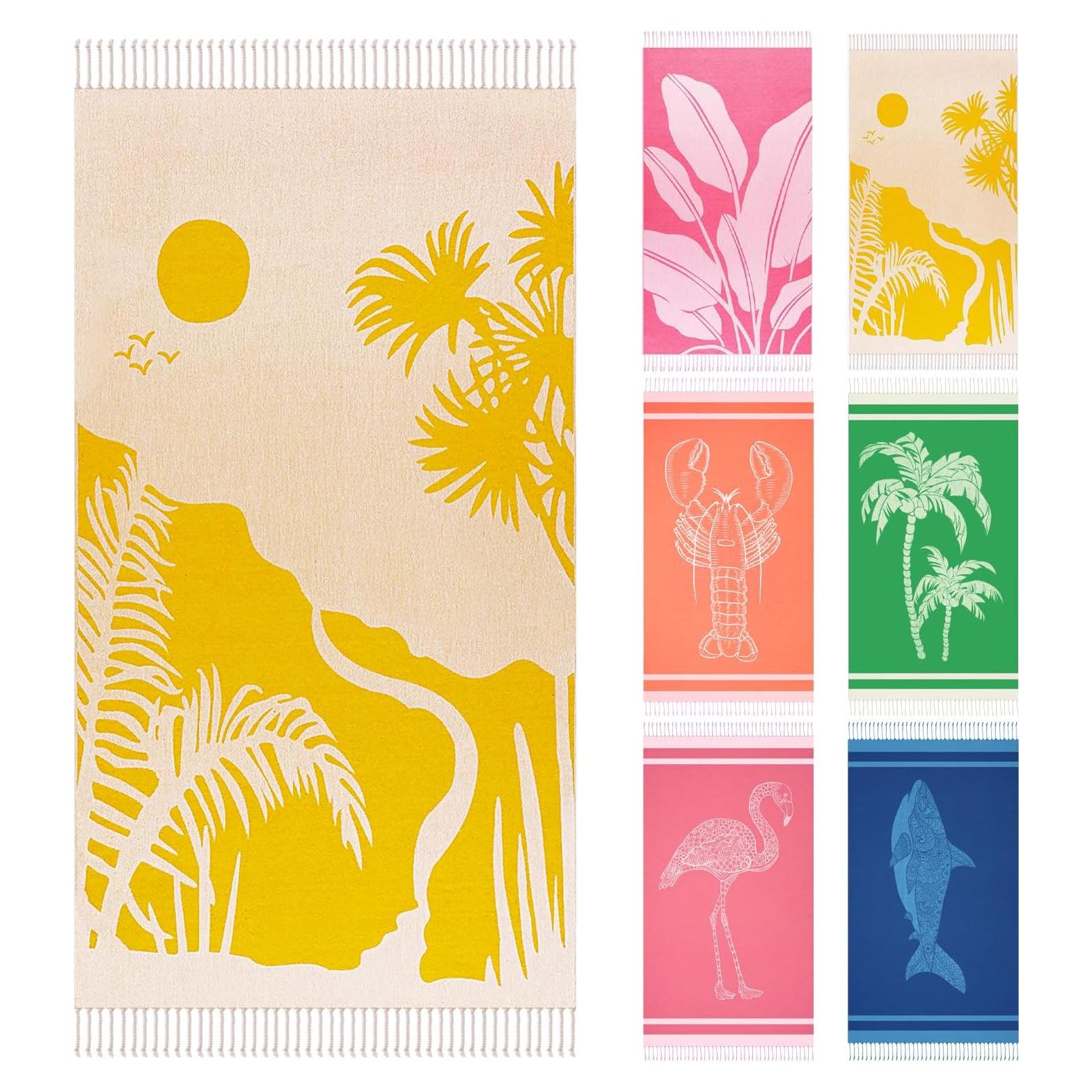 Toalla de Playa Turca Genovega 72x36 cm Secado Rápido