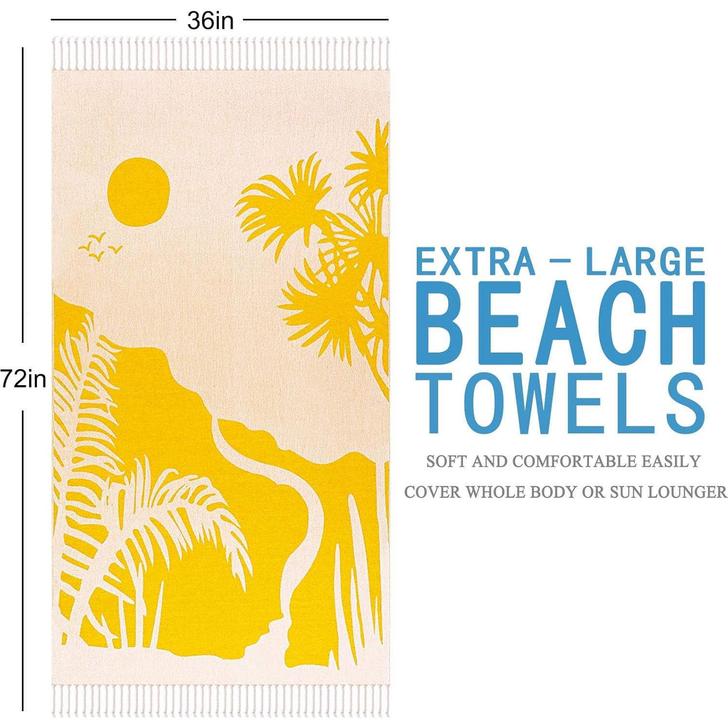 Toalla de Playa Turca Genovega 72x36 cm Secado Rápido