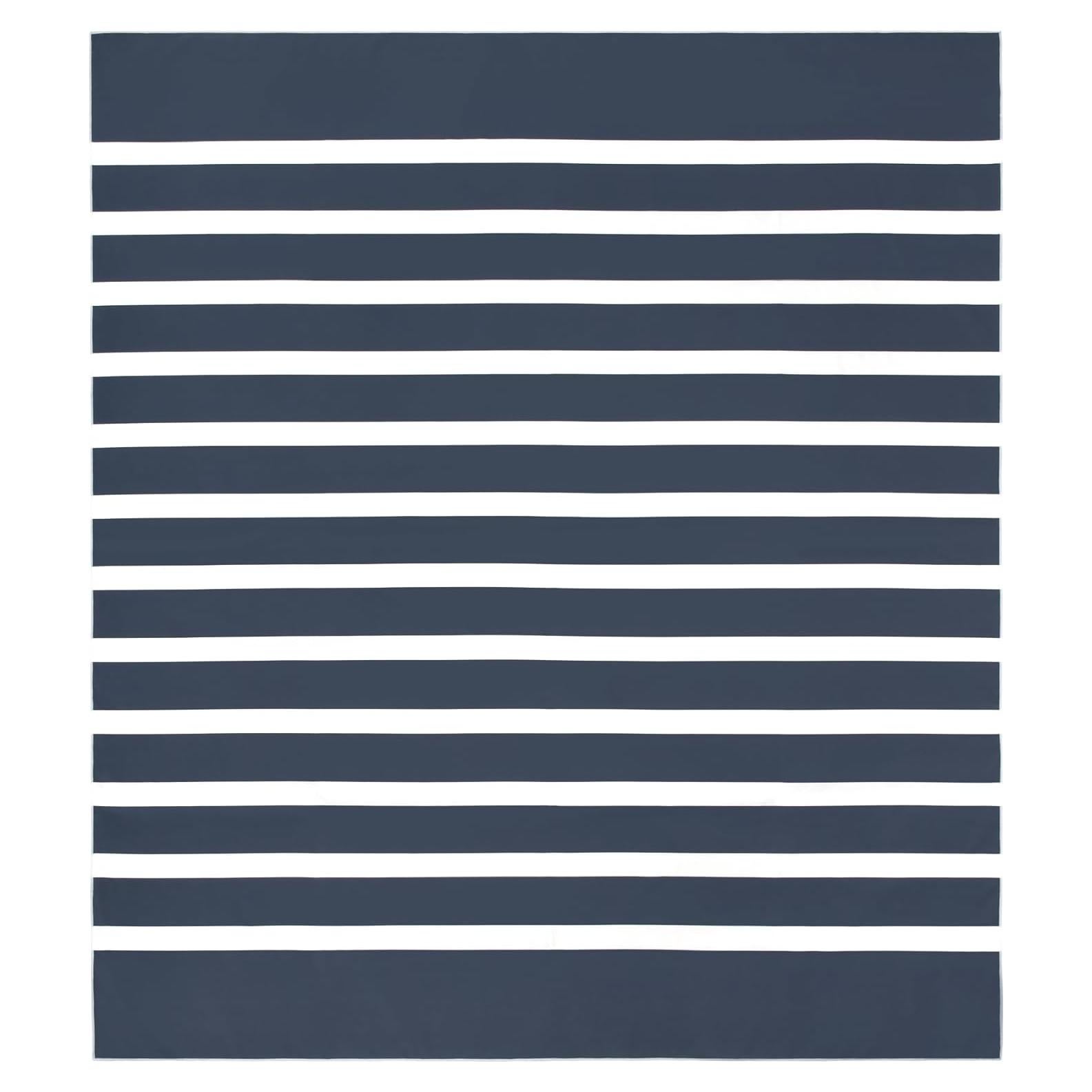 Toalla de Playa SummerSand XXL 180x160cm - Secado Rápido, Libre de Arena, Compacta, Azul Profundo