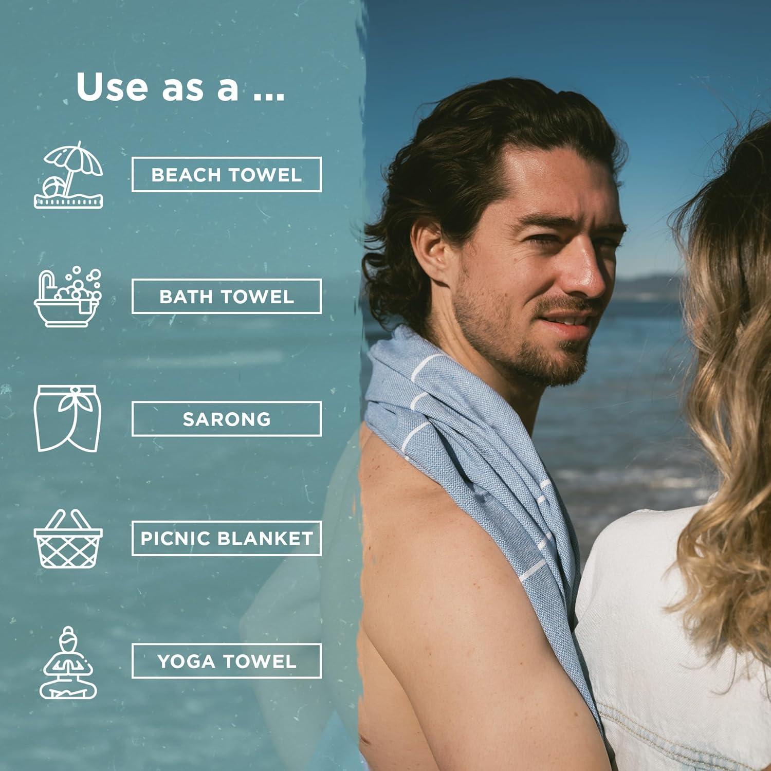 Toalla de Playa Cape Comforts Rayas Amarillo Pálido 170x94 cm