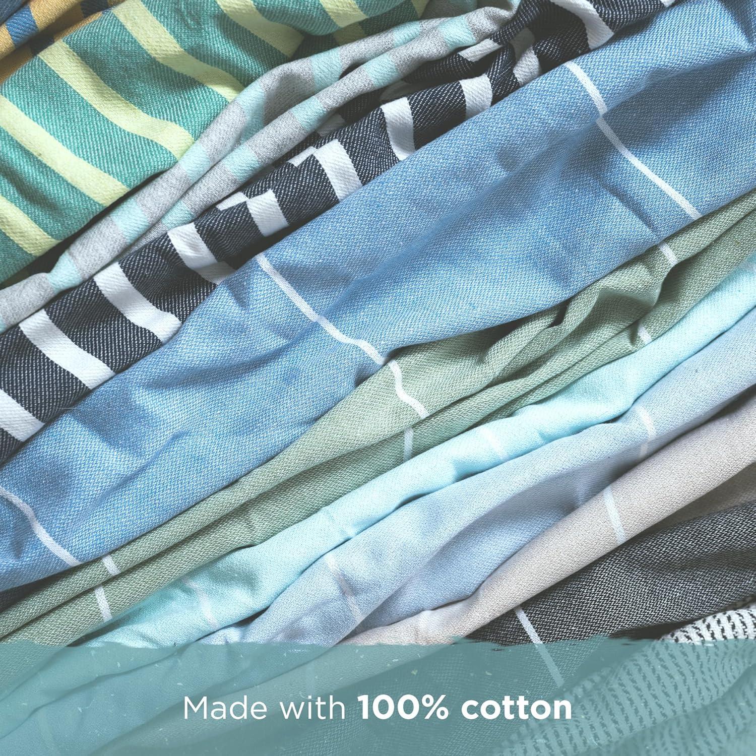 Toalla de Playa Cape Comforts Rayas Amarillo Pálido 170x94 cm