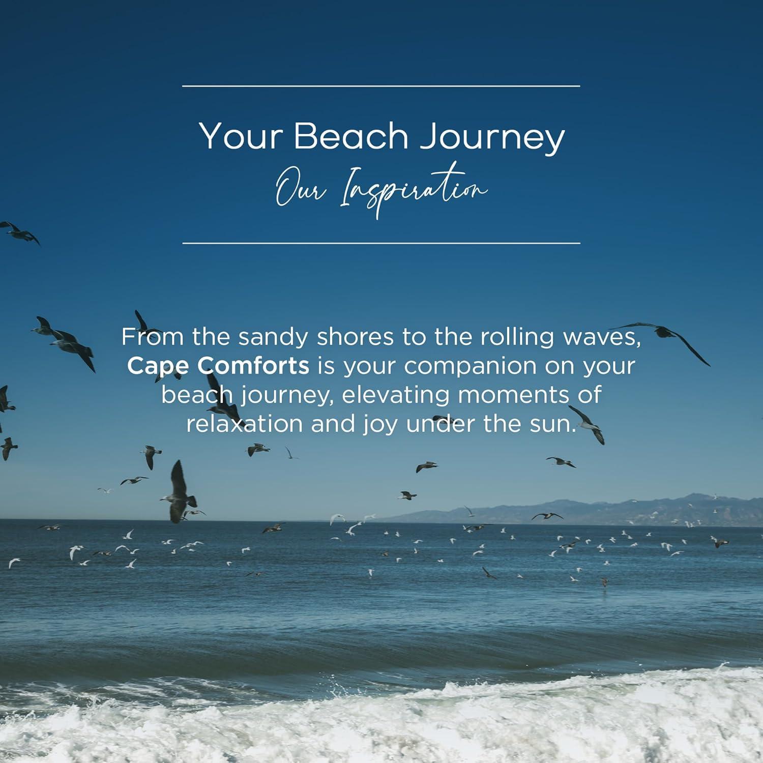 Toalla de Playa Cape Comforts Rayas Amarillo Pálido 170x94 cm