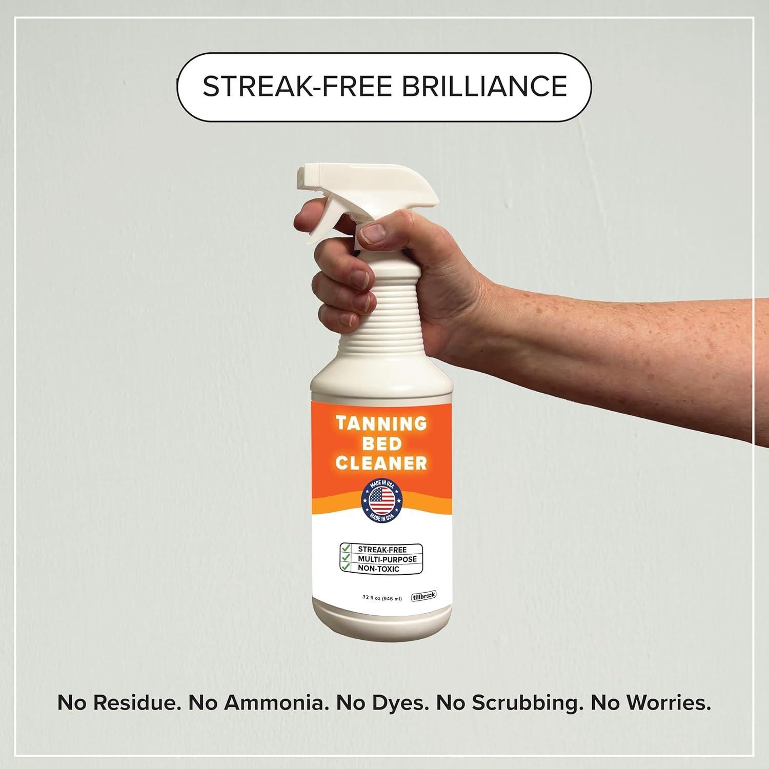 Limpiador de Camas de Bronceado Tillbrook 32 oz - Sin Rayas