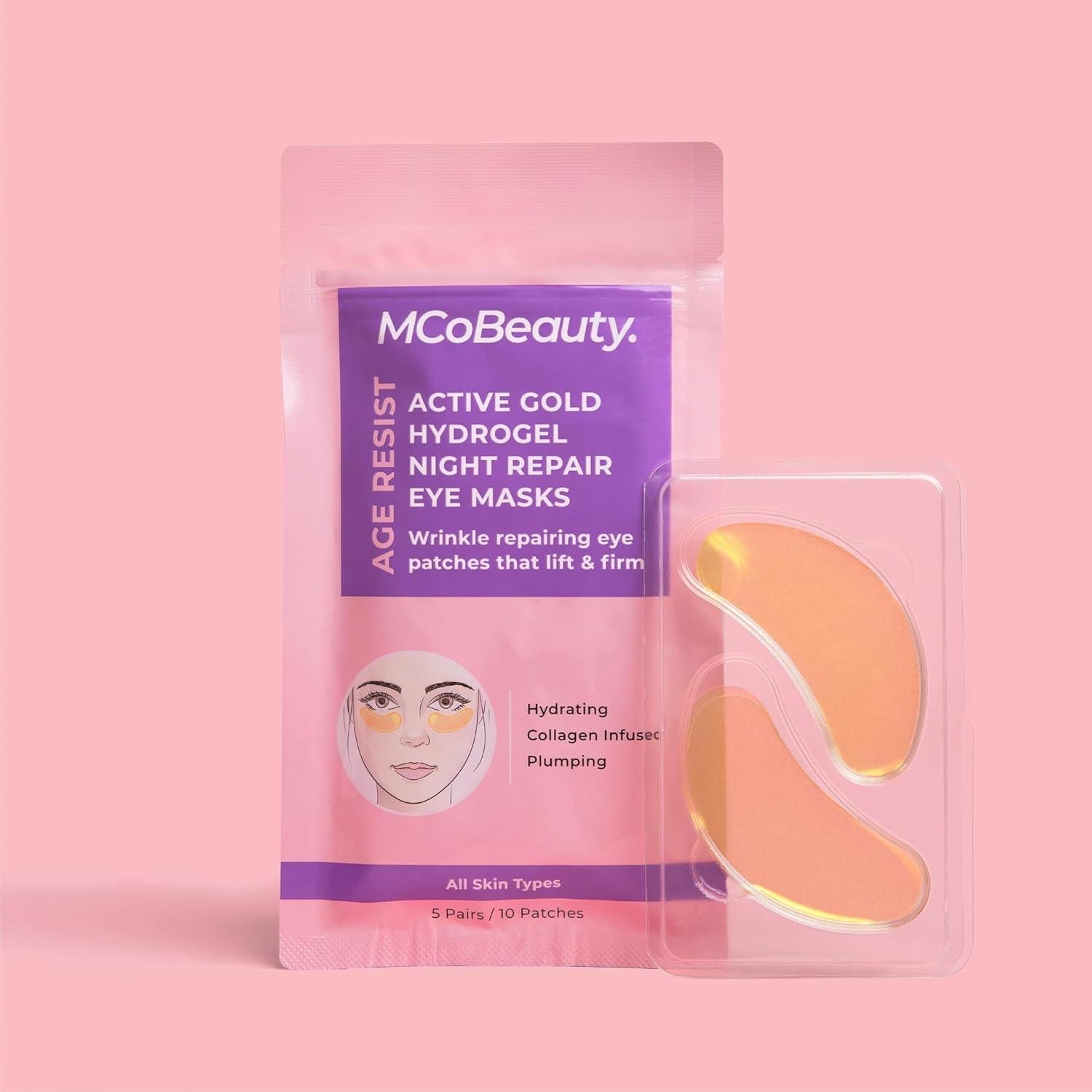 Parches de Ojos Hidrogel MCoBeauty con Colágeno y Ácido Hialurónico