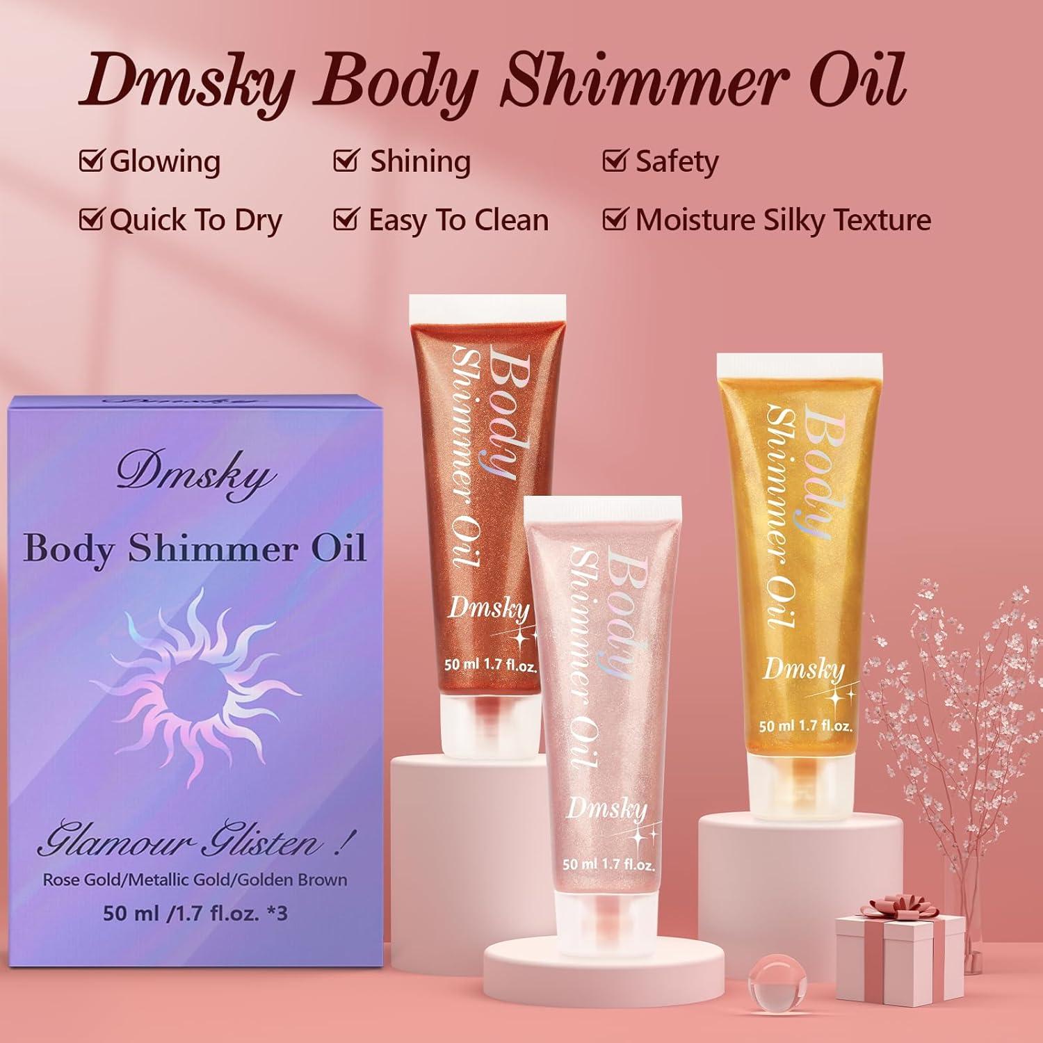 Aceite Corporal Brillante Dmsky 50 ml Hidratante Iluminador