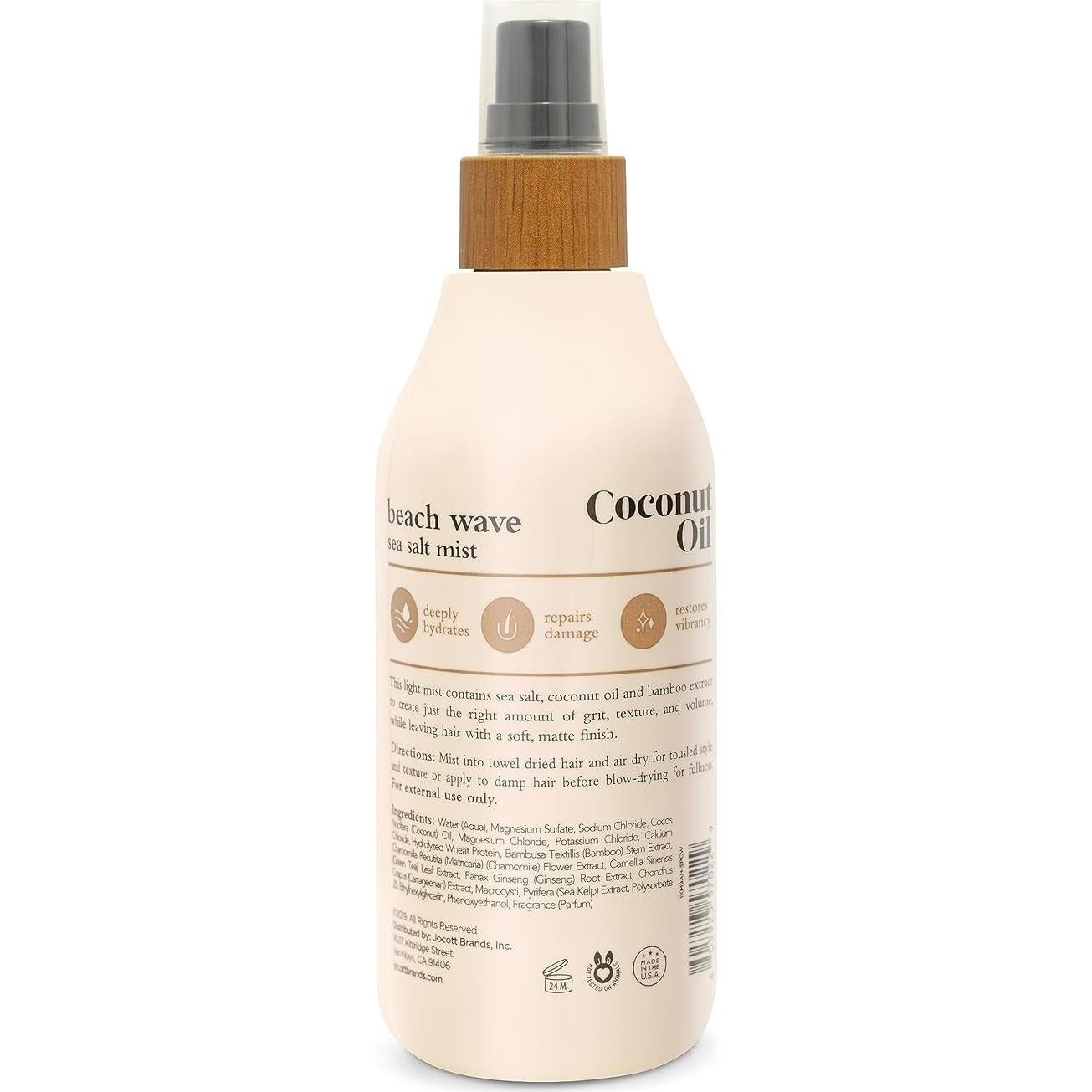 Spray de Aceite de Coco Oliology 227 ml - Volumen y Olas de Playa