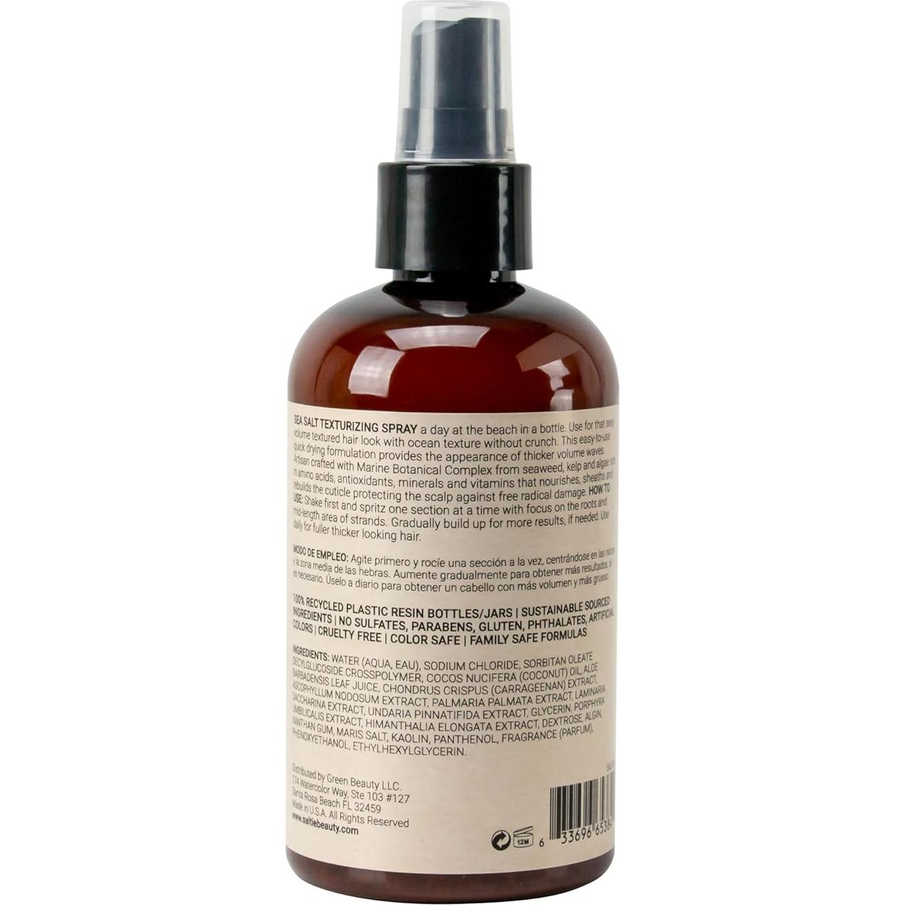 Spray Texturizante de Sal Marina Green Beauty 250ml - Volumen y Protección UV