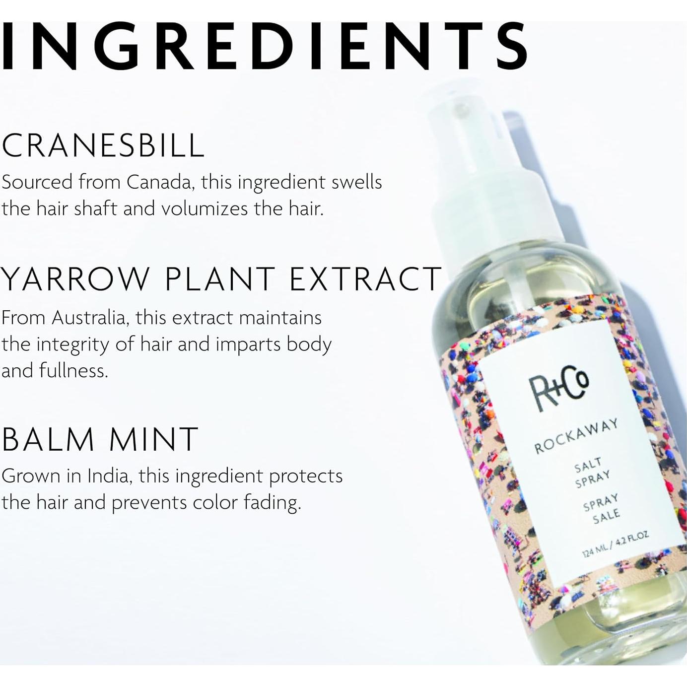 R+Co Rockaway Sal Spray 124 ml - Volumen y Textura Cabello