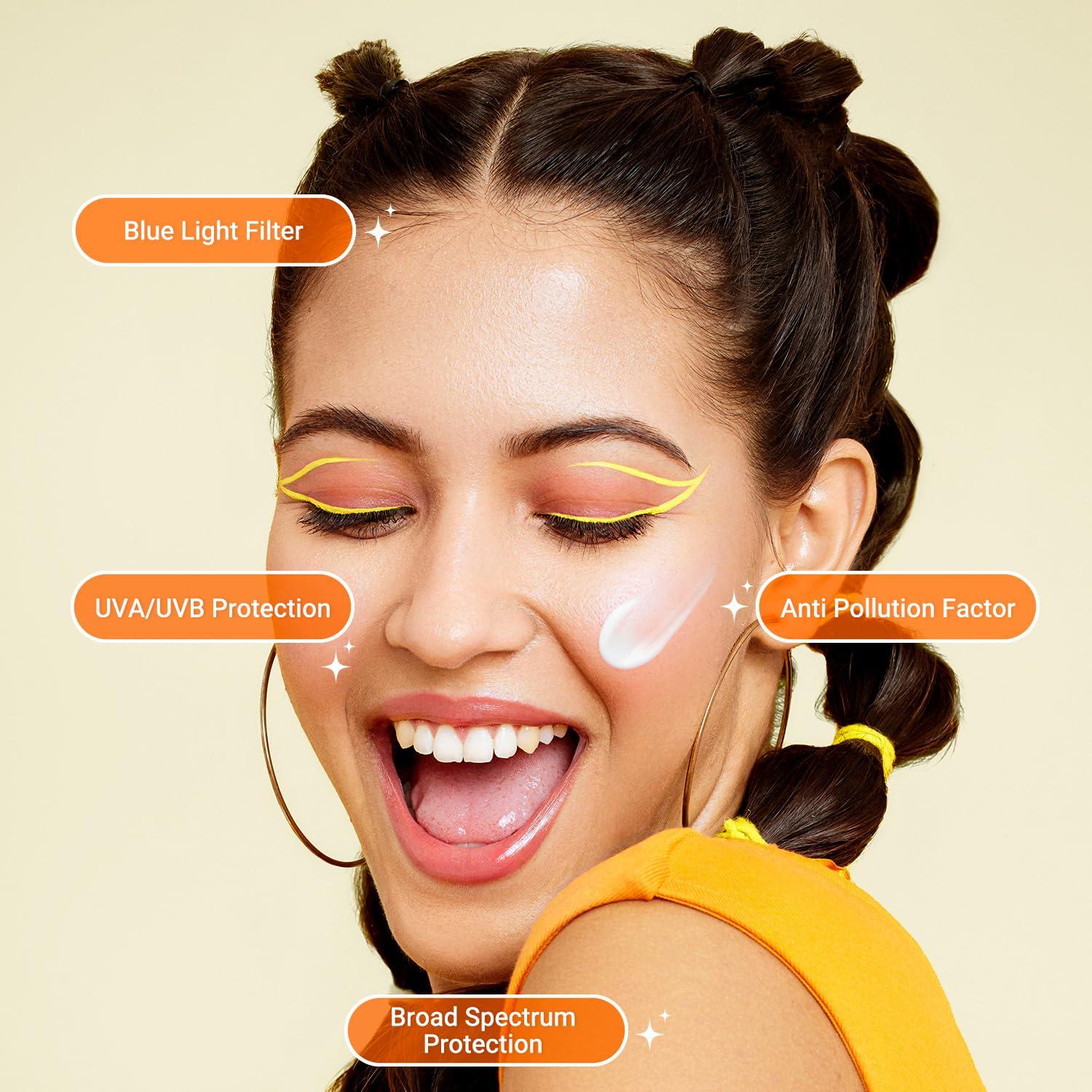 Protector Solar Facial Aqualogica Glow+ SPF 50 50g - Hidratante