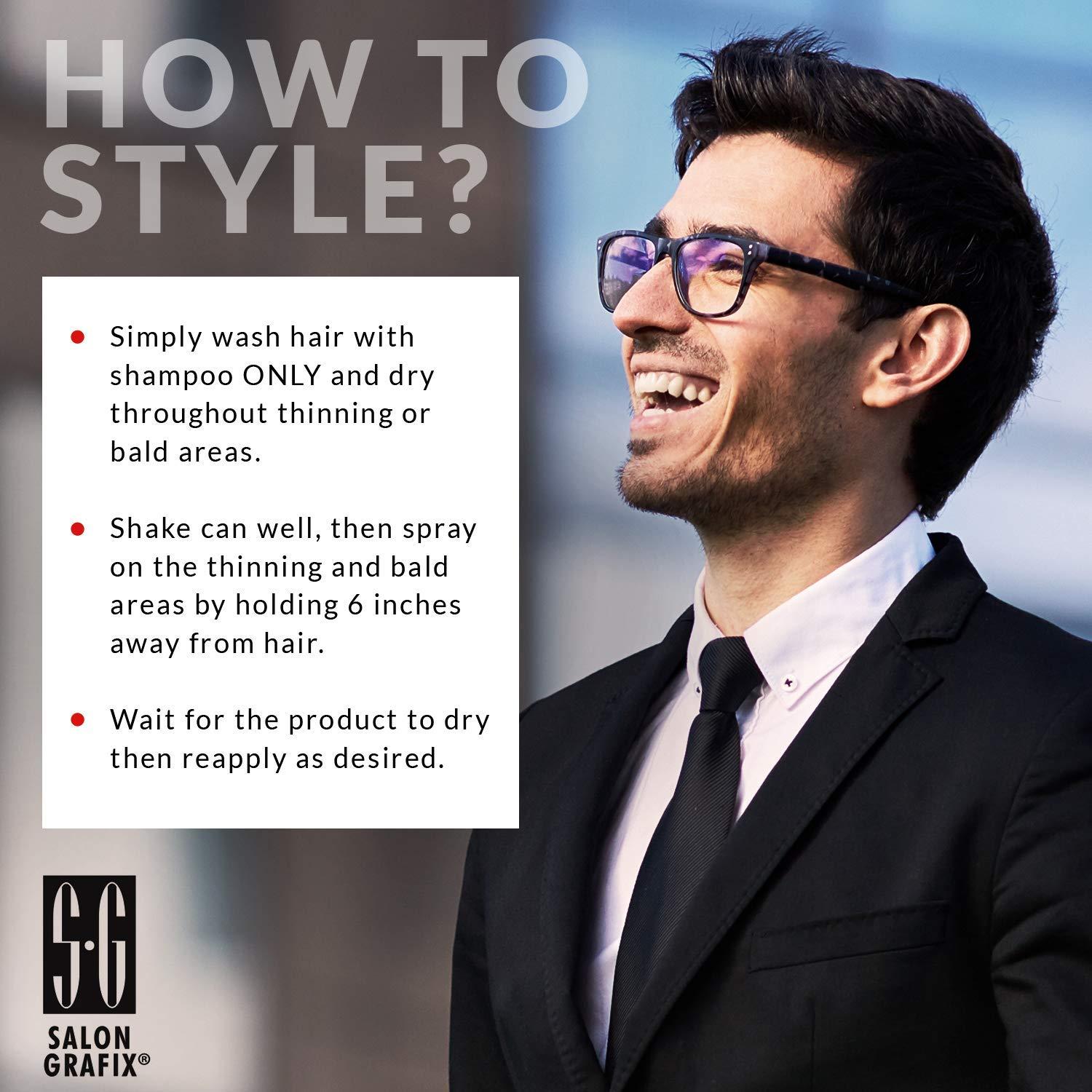 Spray Colorante Temporal Salon Grafix Negro Azabache 76.5 g