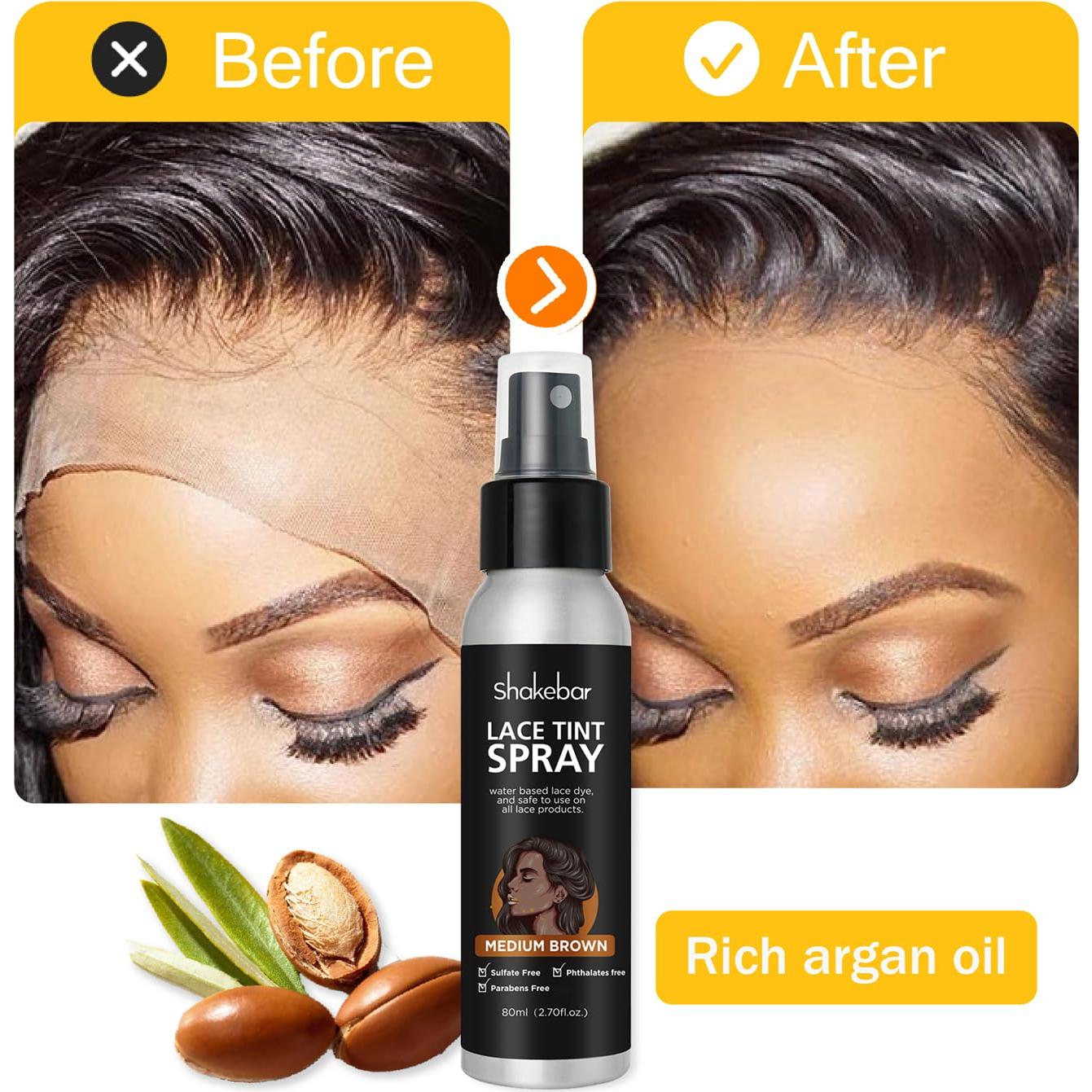 Spray de Tinte para Encajes SHAKEBAR 100g Tono Marrón Medio