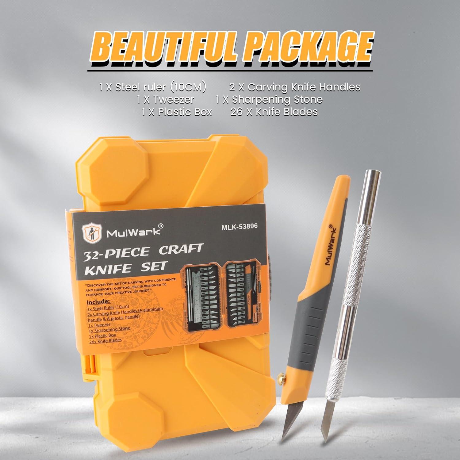 Conjunto de cuchillos de precisión MulWark 32 piezas