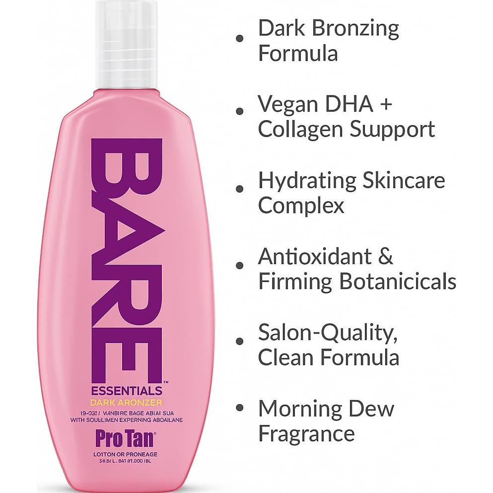 Loción Bronceadora Pro Tan BARE Essentials 250 mL - DHA Vegano