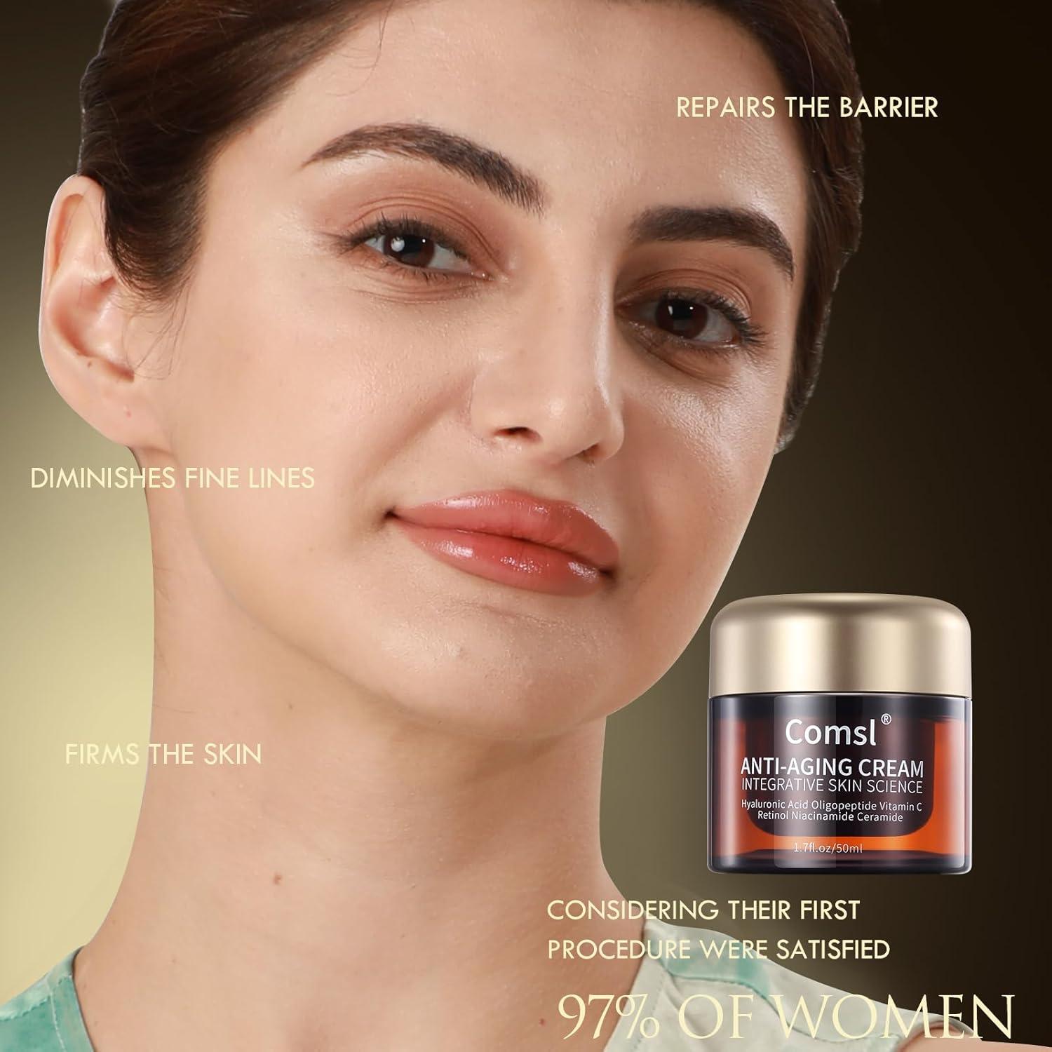 Crema Hidratante Facial Antienvejecimiento Comsl 50 ml