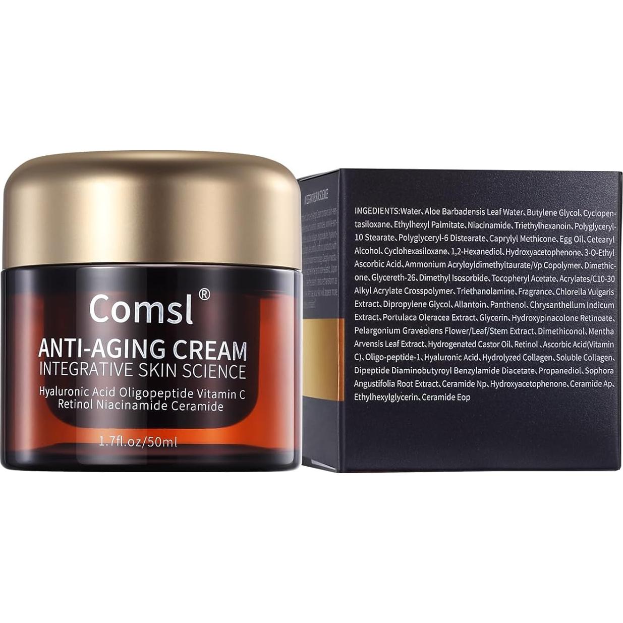 Crema Hidratante Facial Antienvejecimiento Comsl 50 ml