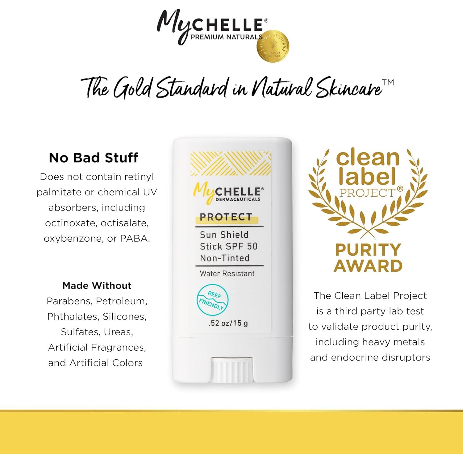 Protector Solar MyChelle SPF 50 en Barra y Líquido - 2 Unidades