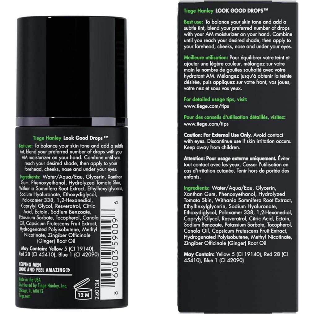 Tiege Hanley Look Good Tanning Drops 20ml - Hidratante Facial Hombre