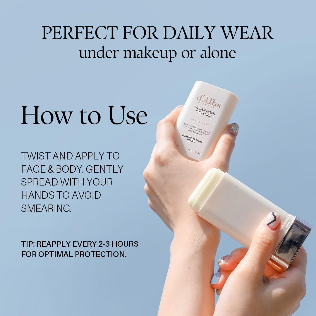 Stick Solar d'Alba Air Fit Fresh SPF 50+ Vegano 19.84g