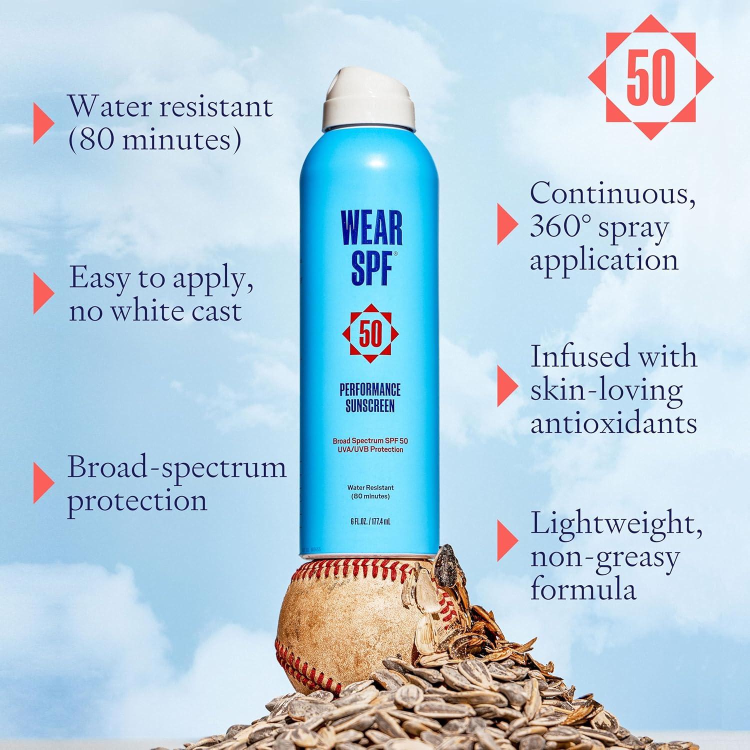 Protector Solar Wear SPF 50 Spray Resistente al Agua 170g