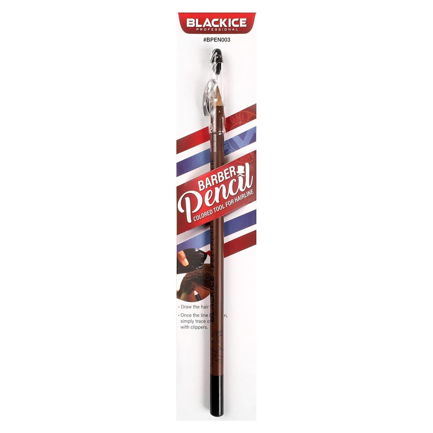 Lápiz de Barbero Spray Black Ice - Dibujo Preciso 30cm